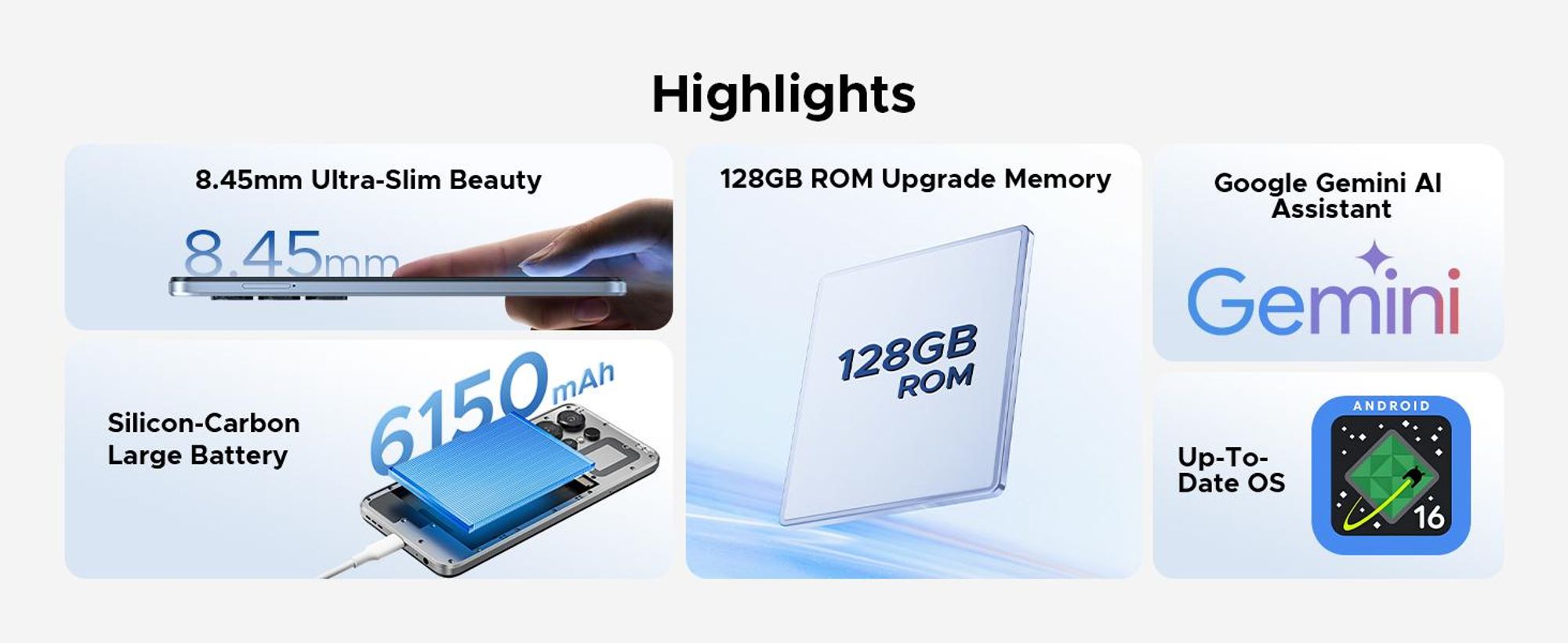 DOOGEE Note56X Pro – Chytrý telefon, Android 16, 6,56" displej s obnovovací frekvencí 90 Hz, baterie 6150 mAh, 32 GB + 128 GB, 4G, 13 MP, NFC, čtečka otisků prstů, podpora OTG, bez smlouvy