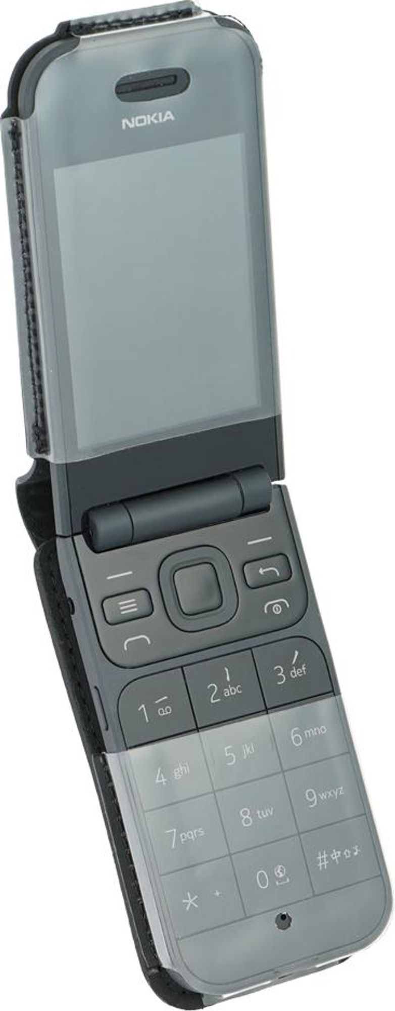 caseroxx Ledertasche mit Gürtelclip kompatibel mit Nokia 2720 Flip aus Echtleder, Tasche mit Gürtelclip und Sichtfenster  Bild 5