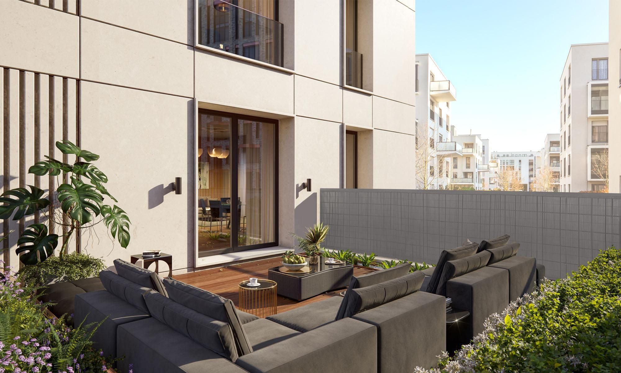Sichtschutzmatte Balkon LOP 150x300cm bambus Blickdicht Zaun Terrasse paramondo