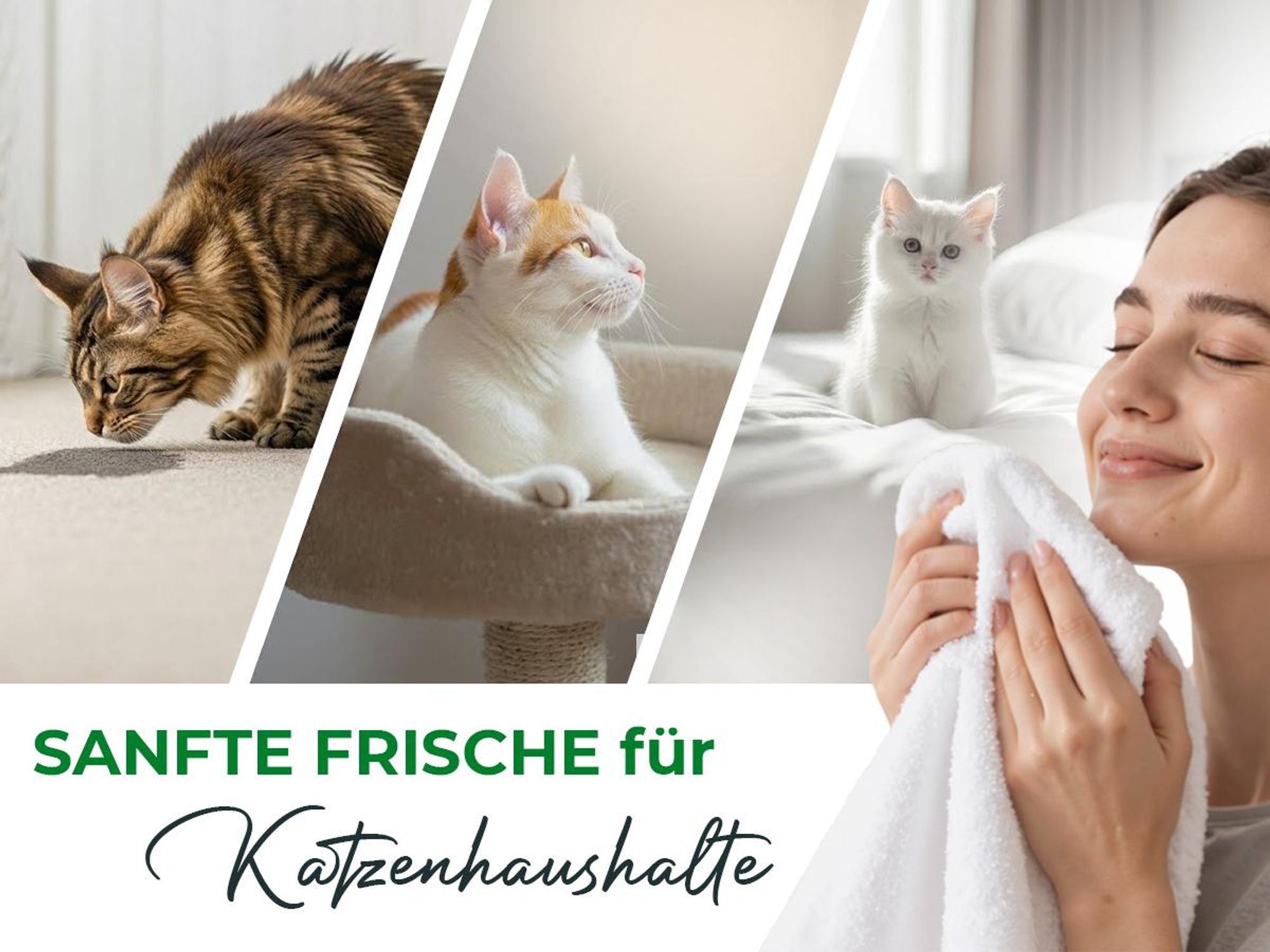 Baviette Geruchsentferner Katze 500 ml Konzentrat – Geruchsneutralisierer mit Mikroorganismen für Katzenklo, Teppich, Möbel & Auto