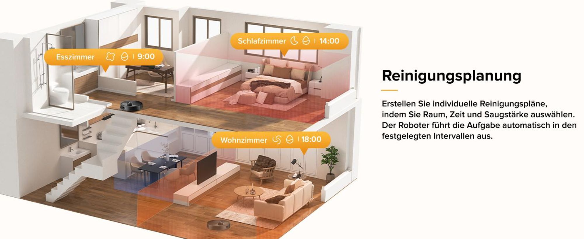 Roborock Q7 M5 Saugroboter mit Wischfunktion, 10.000Pa(Upgrade von Q5 PRO), Dual Anti-Tangle-System,Staubsauger Roboter für Teppich,Tierhaare(Schwarz)