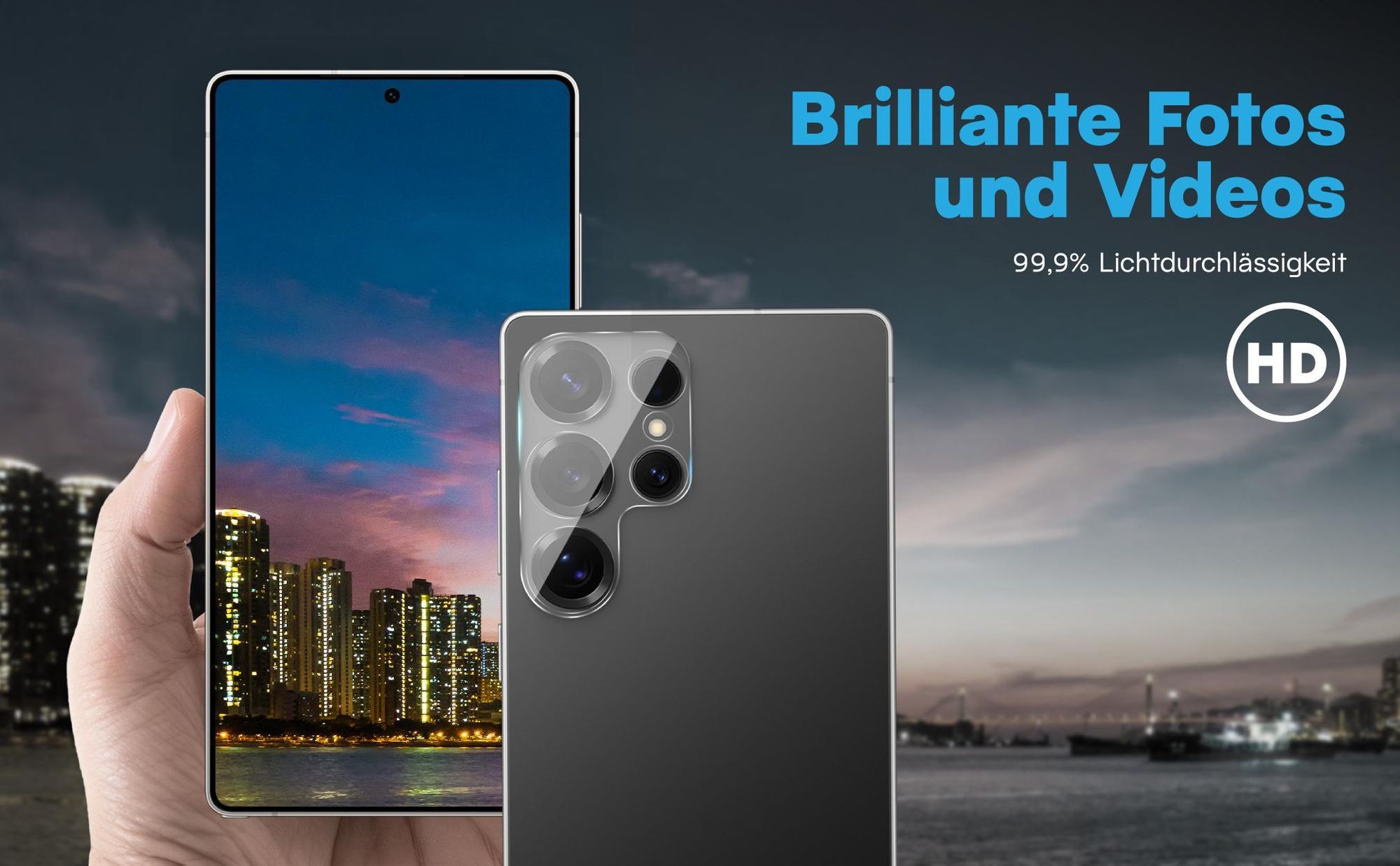 Brilliante Bildqualität mit dem Samsung Galaxy S25 Ultra dank 99,9% Lichtdurchlässigkeit