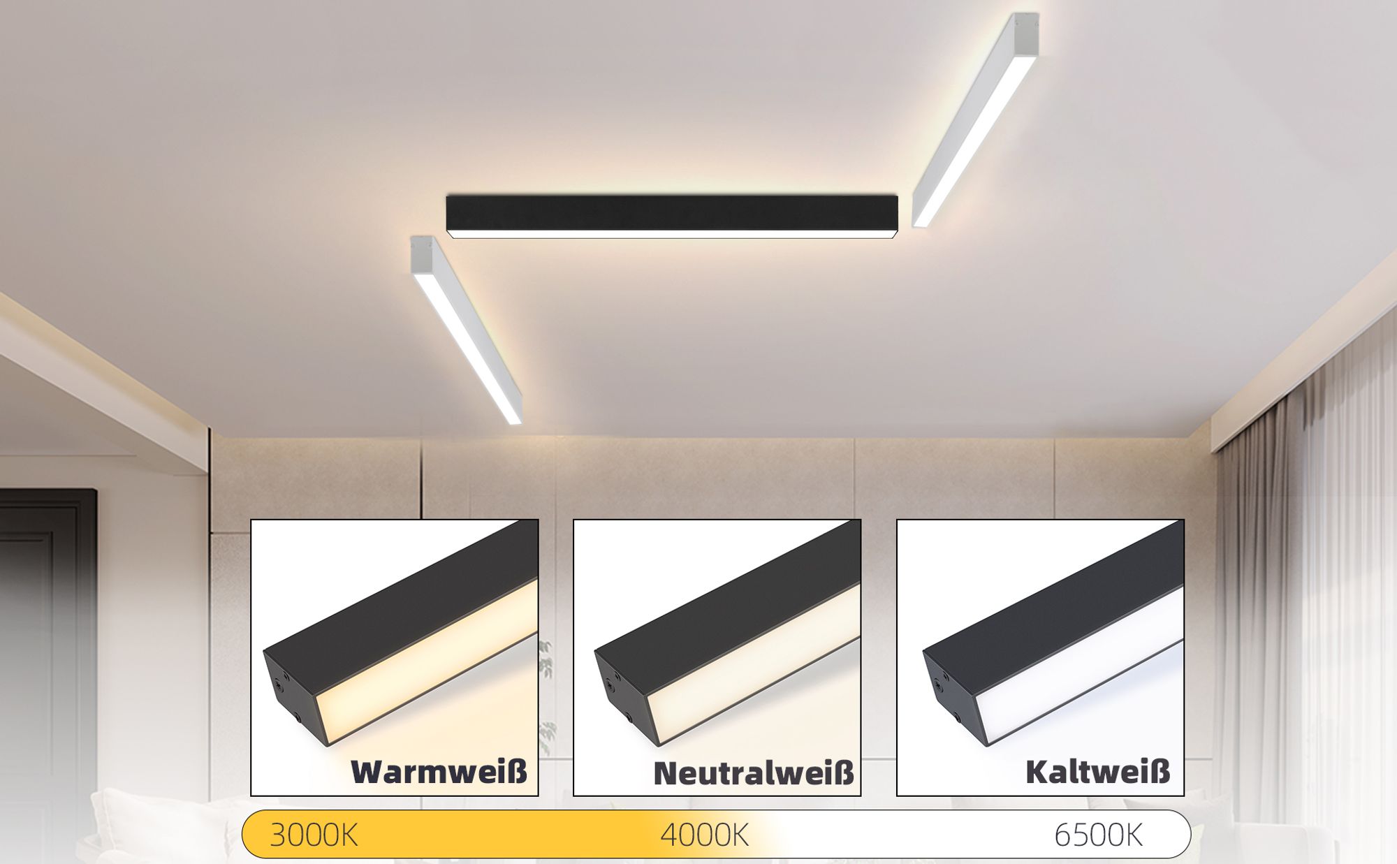 Źródło światła LED tej lampy sufitowej zapewnia wysoką przepuszczalność światła.