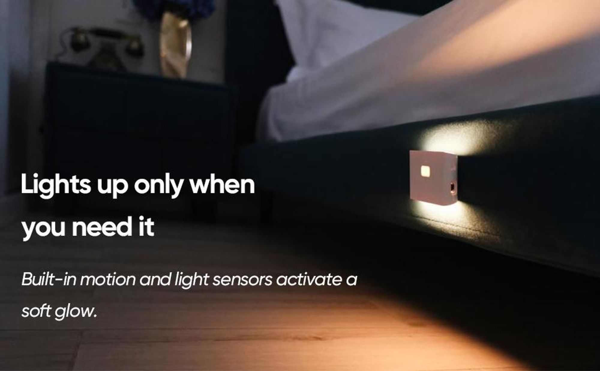 4x LED Nachtlicht mit Bewegungsmelder und Dämmerungssensor, USB-C (3000mAh), kabellose Schrankbeleuchtung, für Kinderzimmer, Treppe, Schlafzimmer,Flur