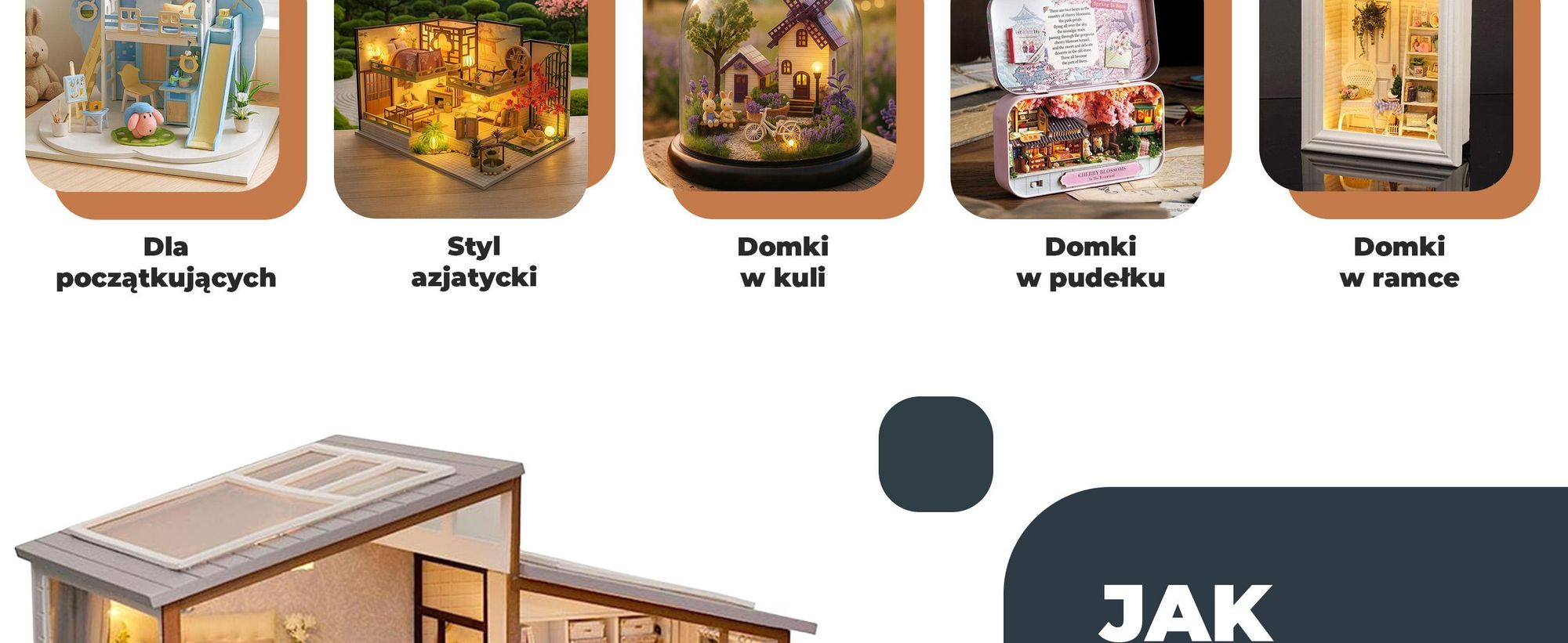 Miniaturowy Domek, Habarri, Domek dla lalek, DIY, Drewniany Domek z Meblami, Prezent dla Dzieci