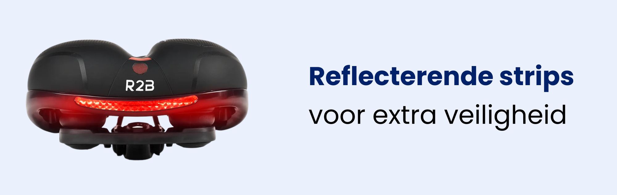 R2B Fietszadel Dames en Heren - Ergonomisch Gelzadel - Zwart
