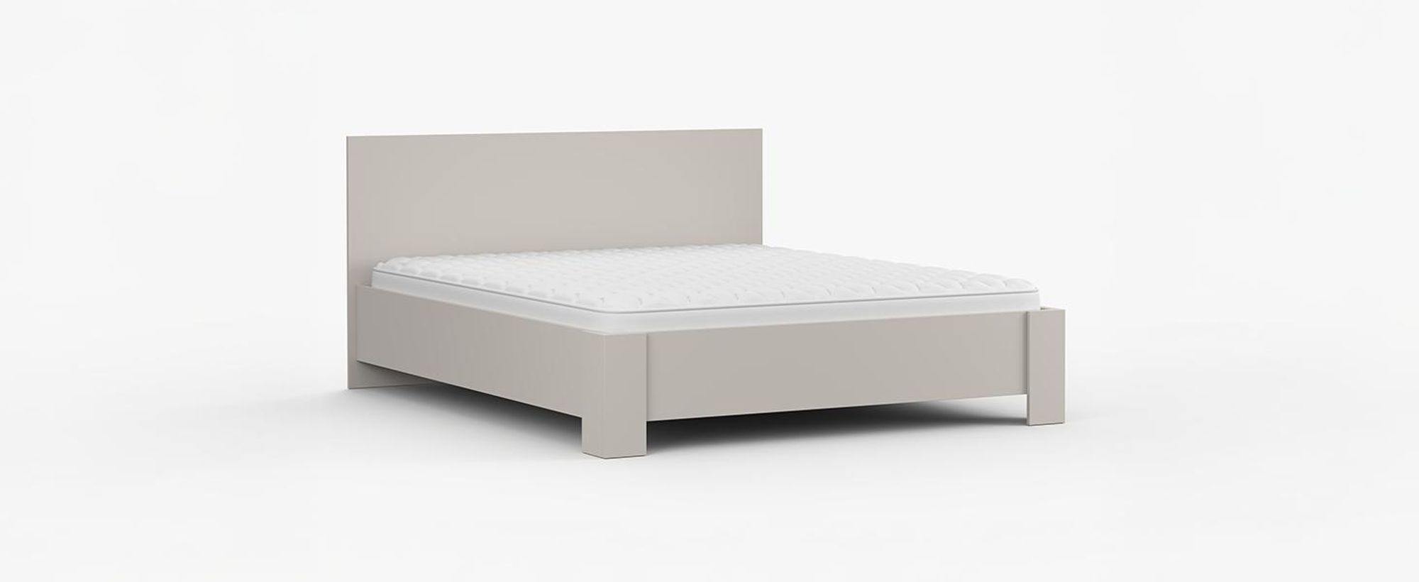 Bett Bettgestell Doppelbett 160x200cm ohne Matratze Kaschmir/Kaschmir MEDIOLAN 03