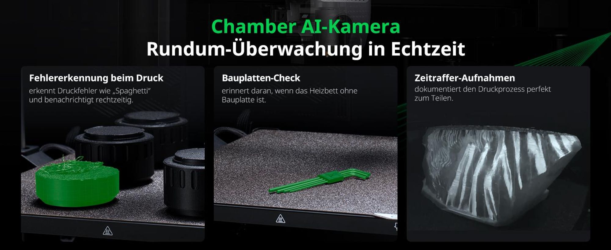 Creality K2 Combo 3D-Drucker, 260×260×260 mm Bauvolumen, Multicolor-Druck mit bis zu 16 Farben, beheizter Druckraum, Dual-AI-Kameras