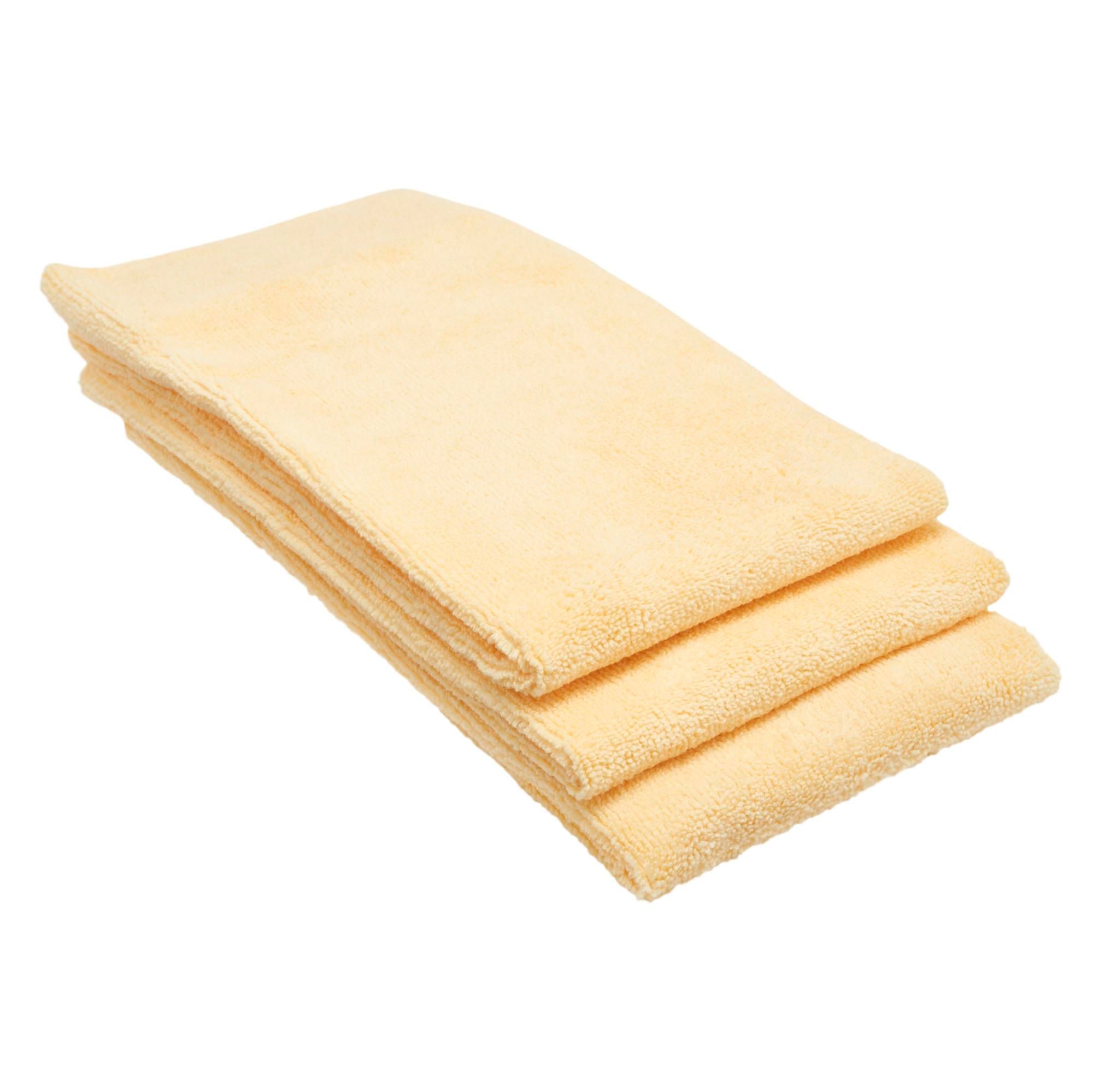 3 x Meguiar's® Supreme Shine™ Microfibre Towels Yellow 40 cm x 60 cm