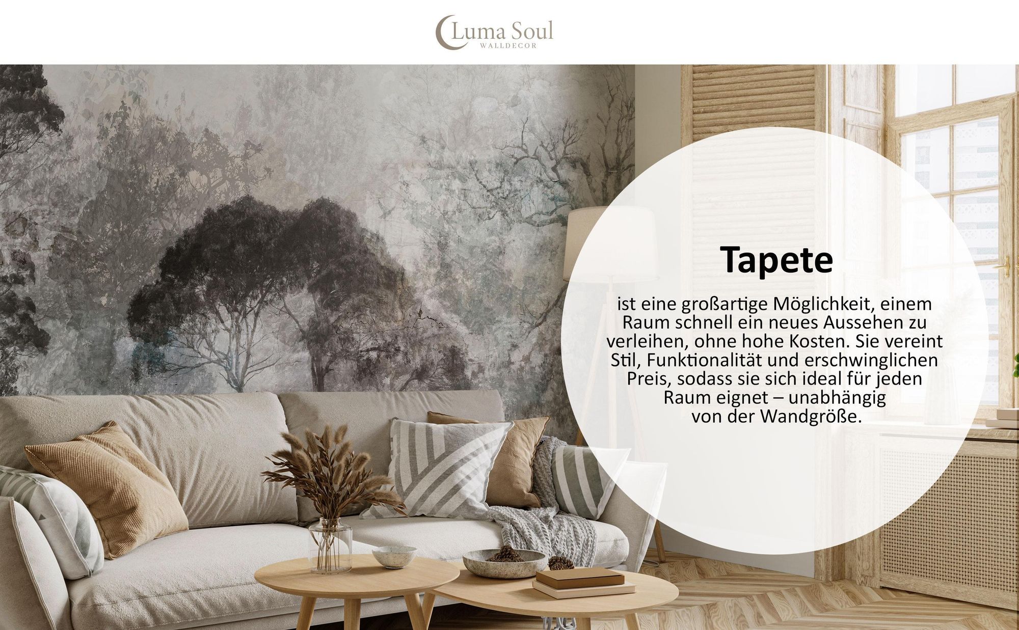 Standard-Vliestapete - 100 x 70 cm - klassischer Stil - Natur Premium-Vliestapete - 500 x 350 cm - klassischer Stil - Natur