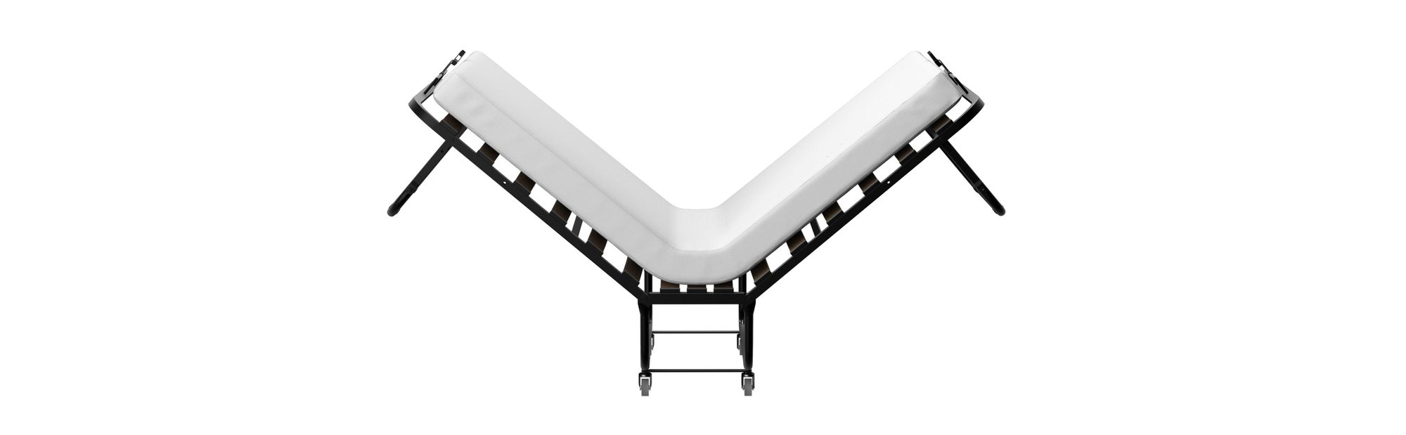 DEWINNER Gästebett klappbar 80 x 190 cm, Klappbett mit 10 cm Matratze, faltbares Reisebett, klappbares Bett für 1 Person, Bettgestell aus Lattenrost