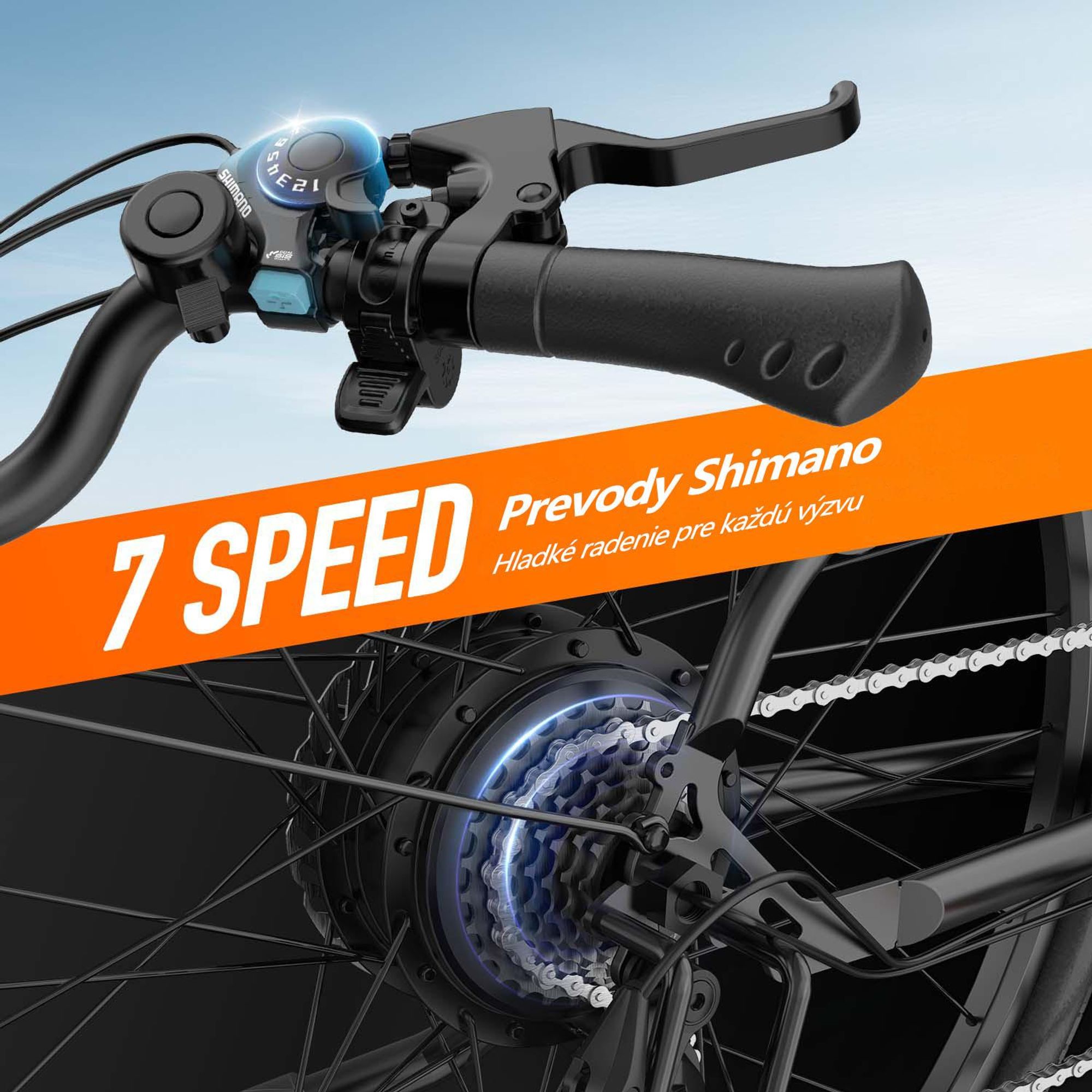 Elektrický bicykel URLIFE E26 - Motor 250W Batéria 48V10.4Ah 26-palcové pneumatiky Kotúčové brzdy - Čierny