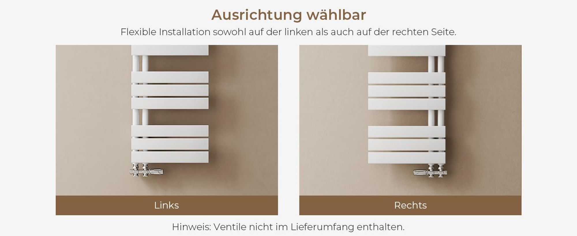 S'AFIELINA 1599x600mm Design Badheizkörper Handtuchheizkörper Flach Paneel Seitenanschlusss Heizkörper für Bad Handtuchtrockner Weiß 958 Watt