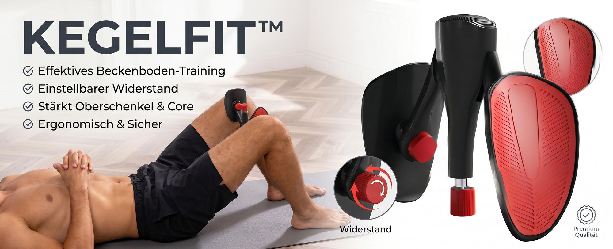 Verstellbarer Beckenboden Oberschenkeltrainer, Beckenbodentrainer ohne Nebenwirkungen, Kegel Übungstrainer - KEGELFIT