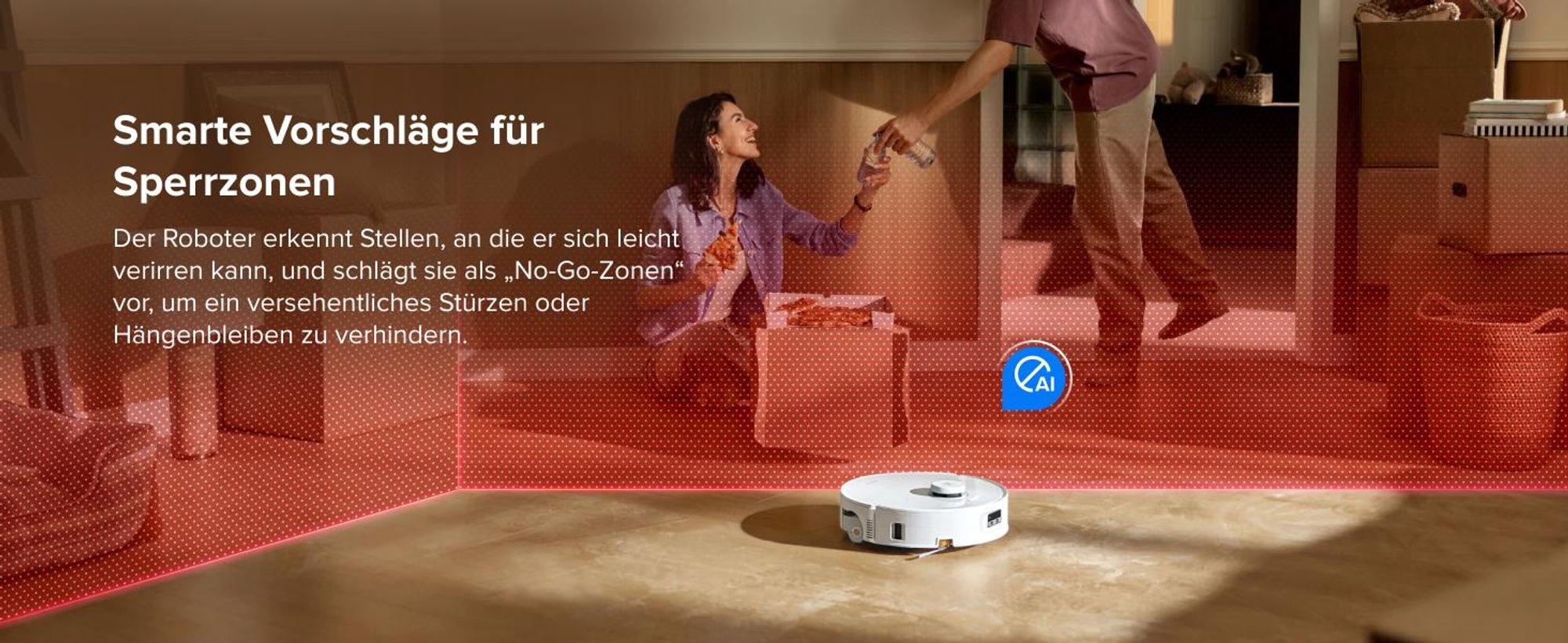 Roborock Qrevo Curv 2 Flow Staubsauger Roboter mit Wischfunktion, SpiraFlow-Wischwalze mit Selbstreinigung, 20.000 Pa, 75 °C Heißwasser-Moppwäsche
