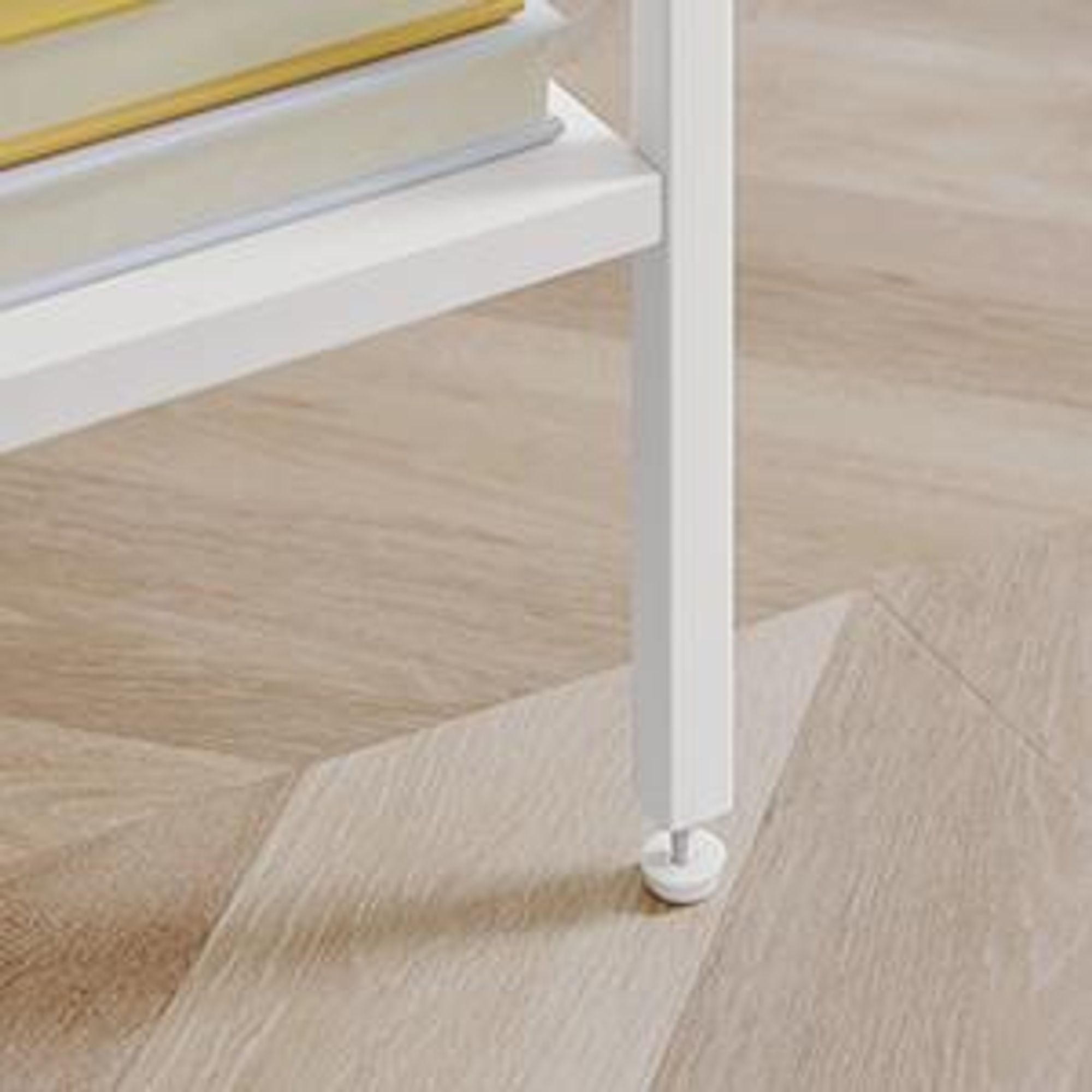 VASAGLE Nachttisch (1-St), mit Schublade, 2 Ablagen, Höhe 70 cm, weiß