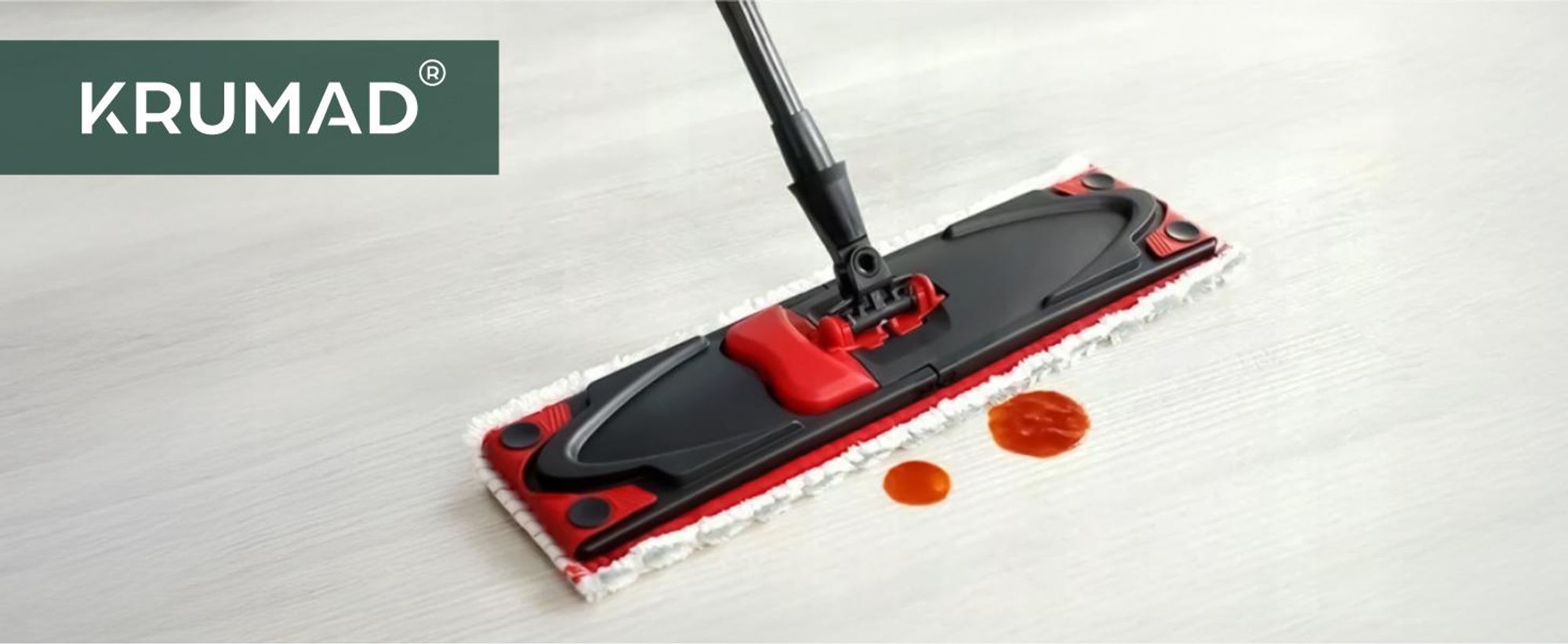 KRUMAD Ersatzbezug kompatibel mit Vileda Ultra Max – 1 Stück Wischmopp Bezug aus Mikrofaser, waschbar bei 60°C, Mop Zubehör für Bodenwischer