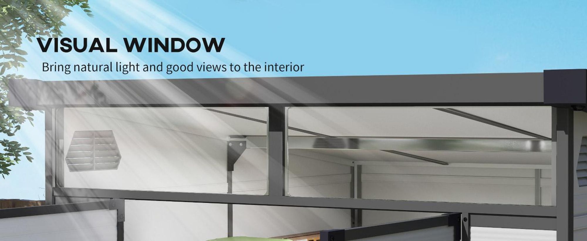 Szopa narzędziowa Outsunny 3,24 m³, plastikowa szafka 190 x 191 x 215 cm ze spadzistym dachem, zewnętrzna szopa ogrodowa z zamykanymi drzwiami, domek ogrodowy, odporna na warunki atmosferyczne szopa narzędziowa do użytku na zewnątrz, na podwórko, jasnoszara