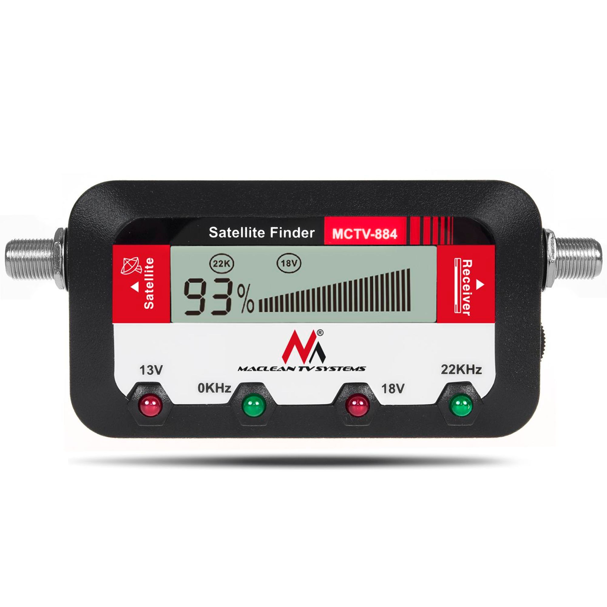 Digital SAT Finder Signal Sucher Satelliten Messinstrument inkl. Koaxialkabel 25cm