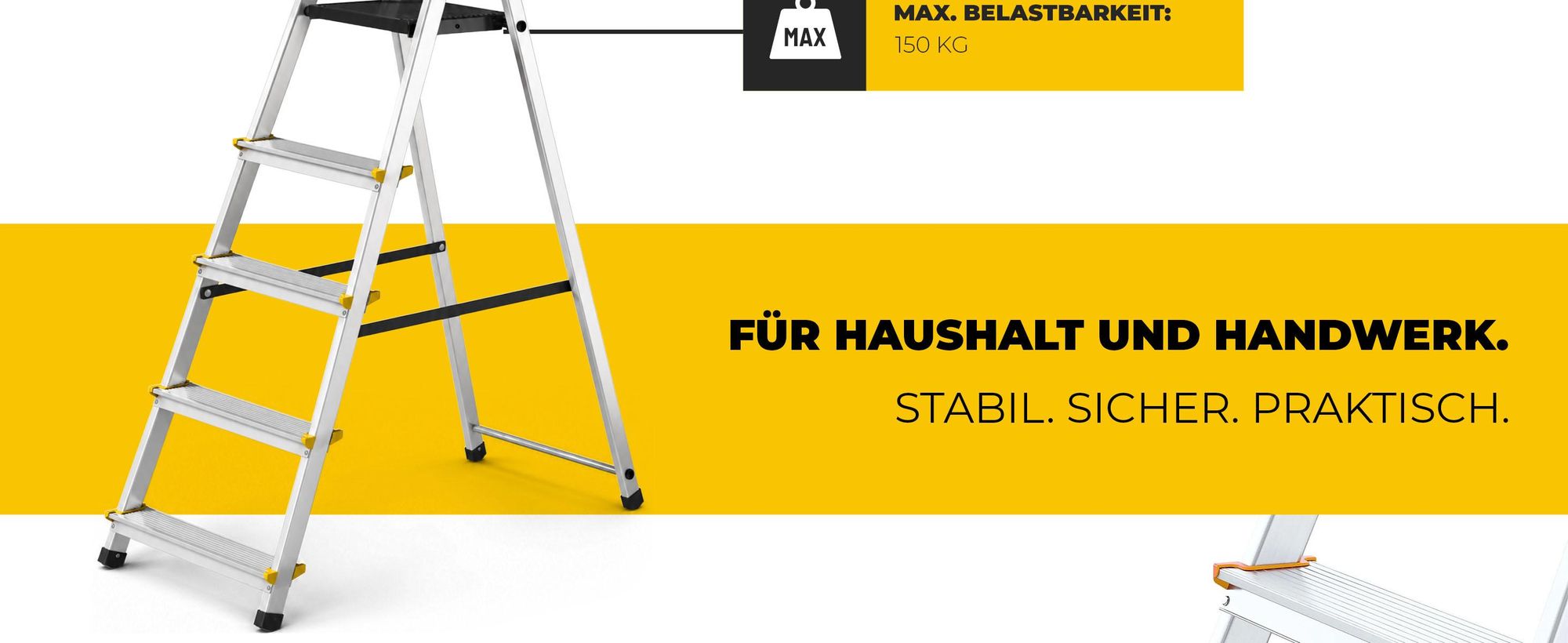 Drabest Leiter Aluminium 5 stufen