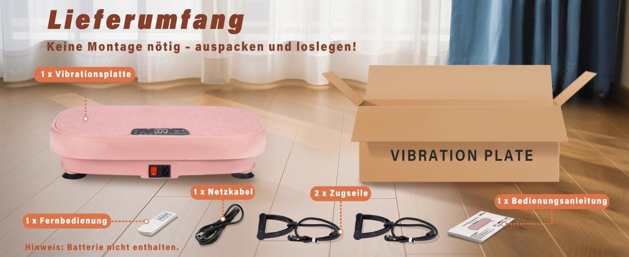 ZMH Vibrationsplatte Vibrationsplatte bis 150kg 9 Trainingsprogramme 199 Intensitätsstufen 200 W Vibration Plate Bluetooth Fitnessgeräte Zuhause Rosa