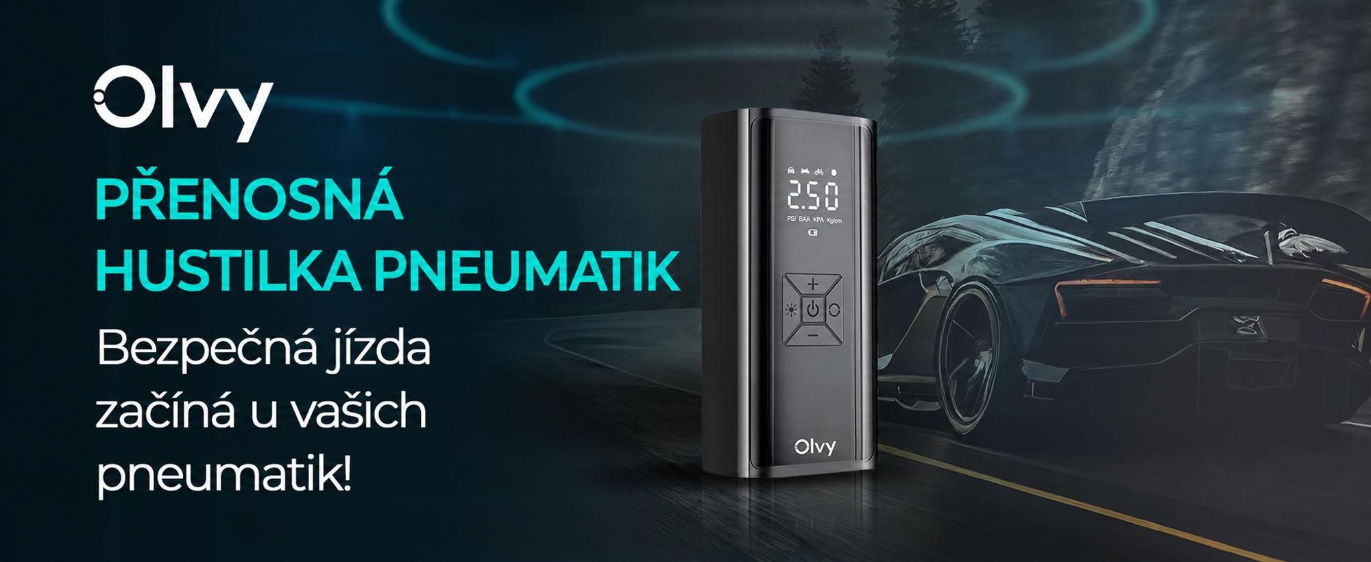 Olvy vzduchový kompresor 7000 mAh, mini pumpa na pneumatiky, elektrická kompresorová pumpa na kolo, elektrická vzduchová pumpa, mini kompresor na míče do auta na kolo