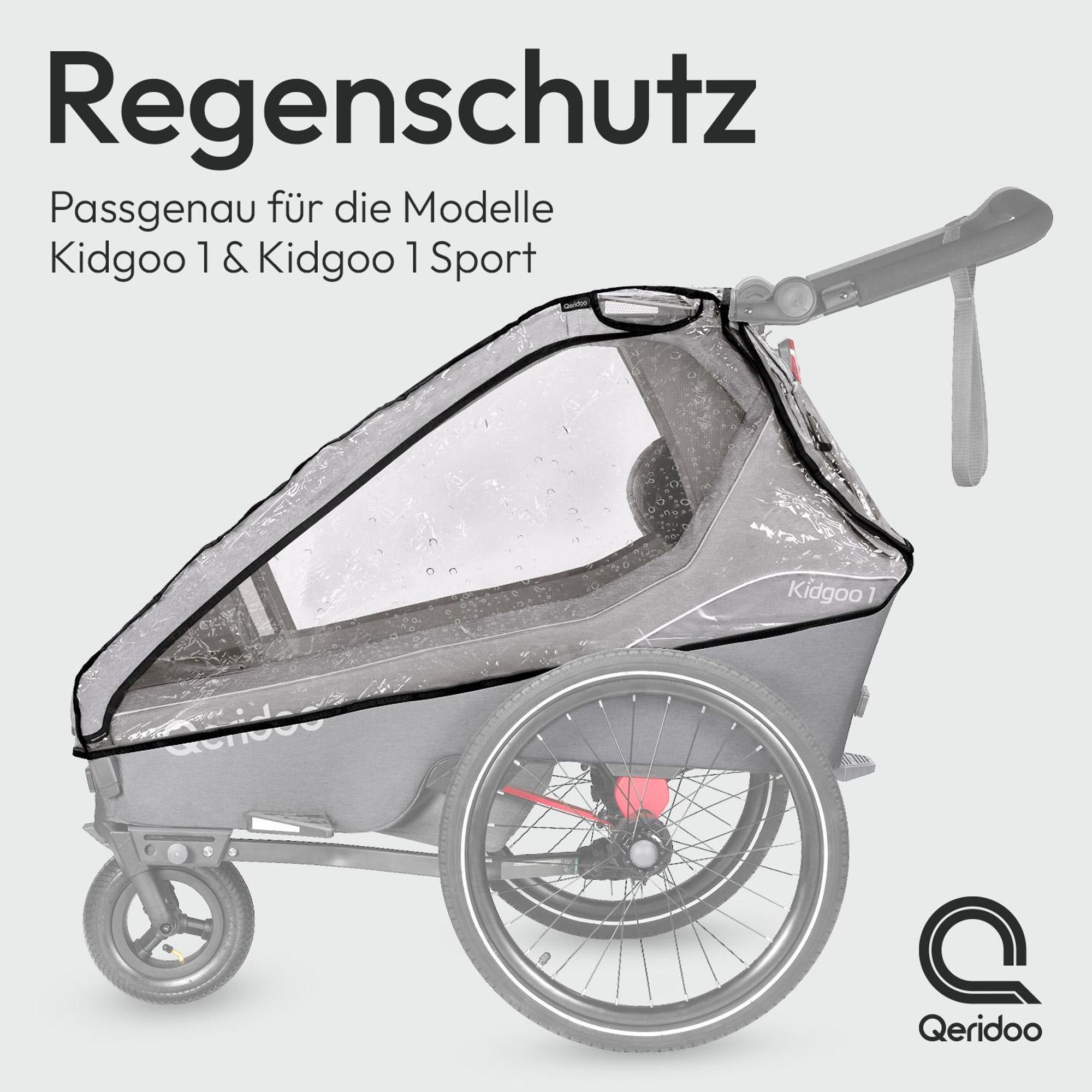 Qeridoo Regenschutz Kidgoo 1 / Kidgoo 1 Sport