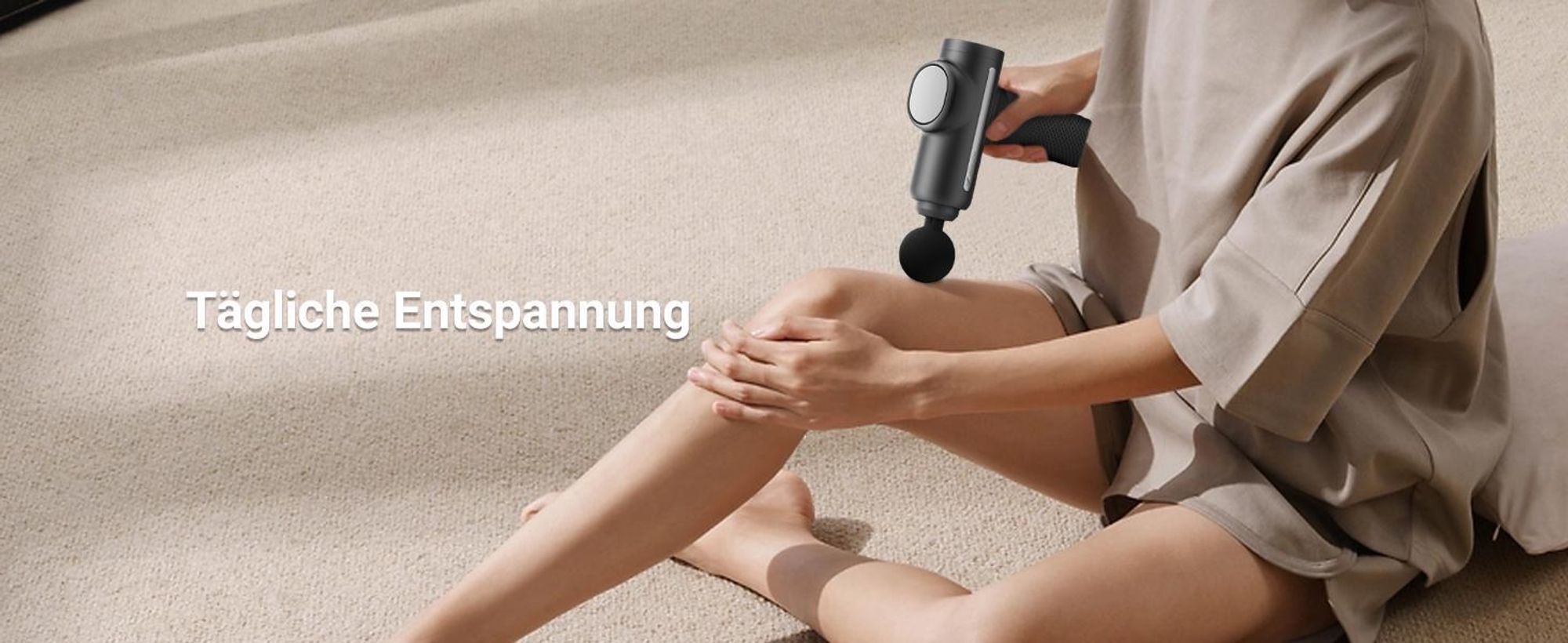 Massagegerät – Kraftvolle Massagepistole mit 6 Aufsätzen, 5 Stufen, Massage-Gun für Körper, Rücken & Schulter, Geschenke für Entspannung