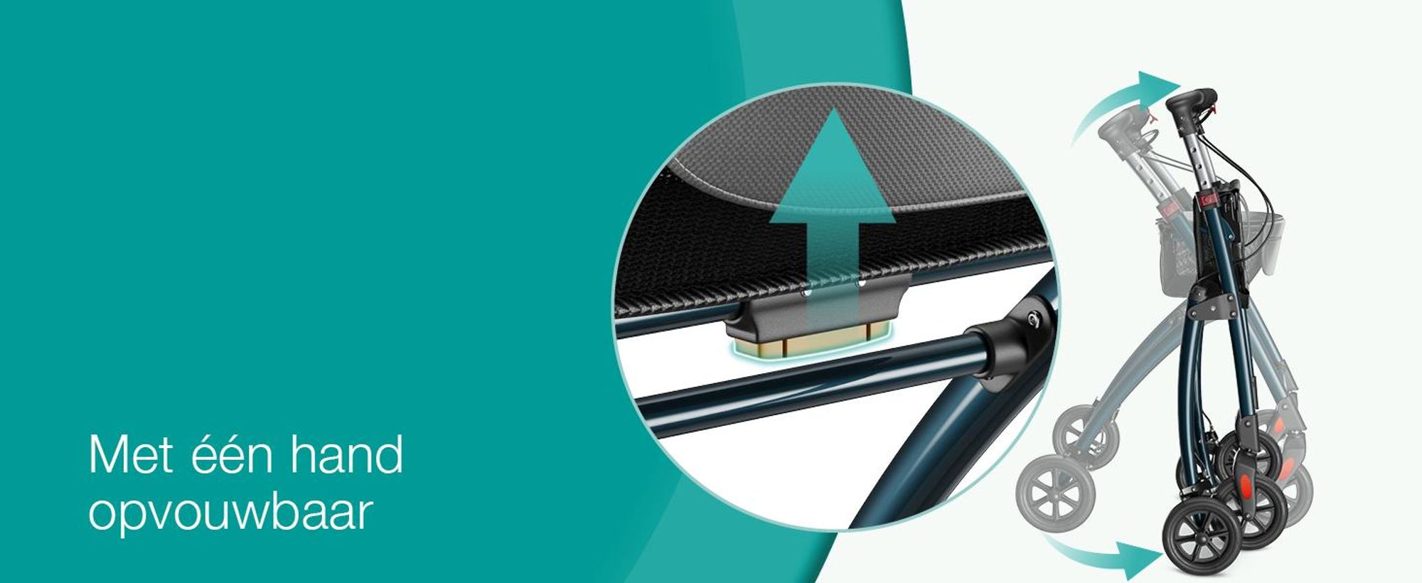 ELONEO Woonrolstoel, 54 cm breed, opvouwbaar en lichtgewicht, inclusief dienblad en stoffen mand. Smalle rolstoel voor binnenshuis, inklapbaar, aluminium. Mobiliteit voor thuis, antraciet