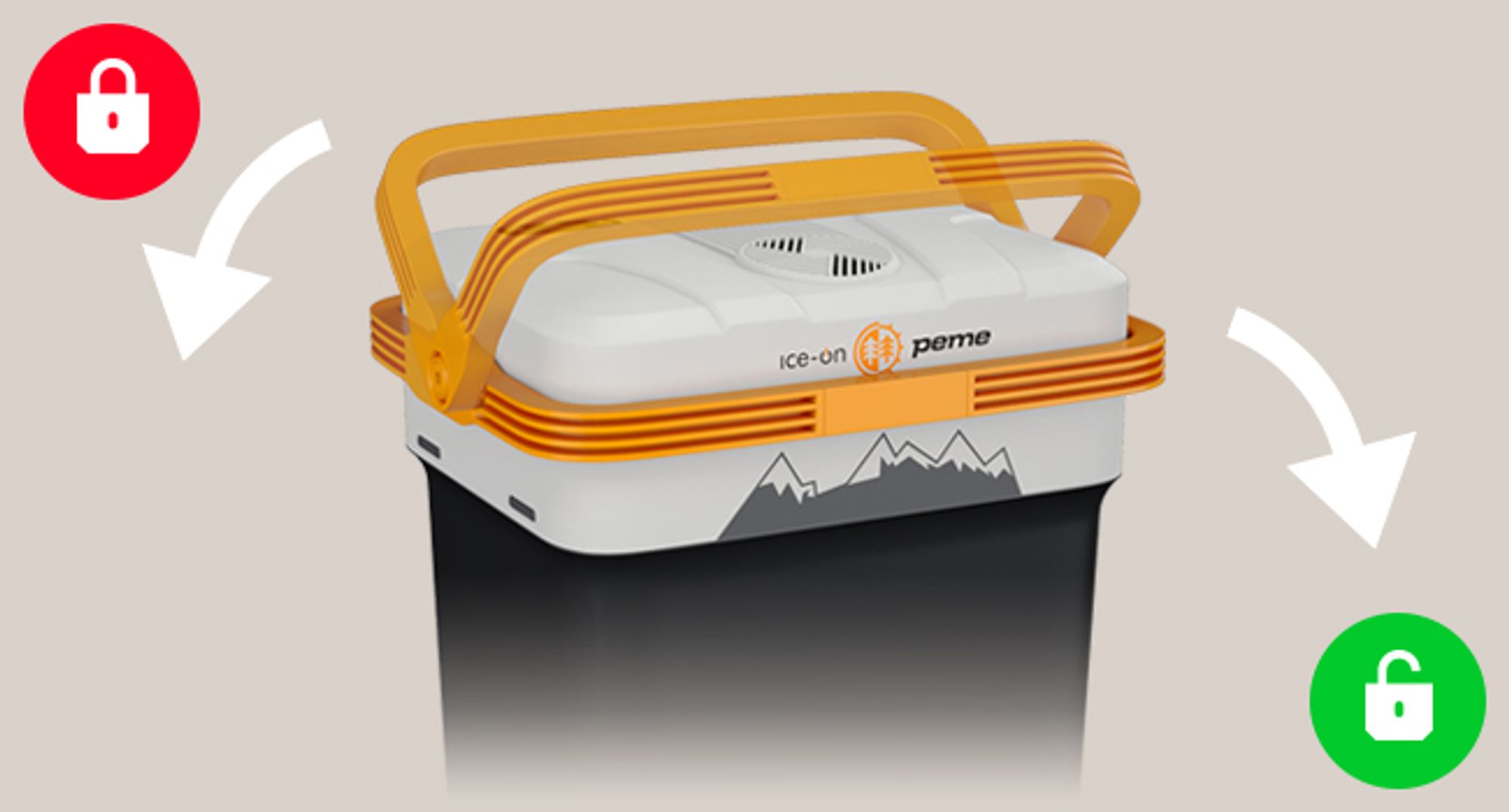 PEME Essential 26L Elektrische Kühlbox Auto - und Steckdose Thermoelektrisch Kühltasche PKW Camping Mini Kühlschrank Warmhaltebox Outdoor Extrem Leise