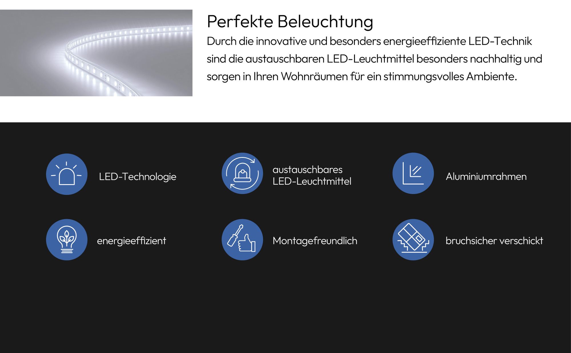 Runder Spiegelschrank mit LED Beleuchtung Ø 60 cm – TALOS Badezimmerspiegel mit Stauraum, Neutralweiß
