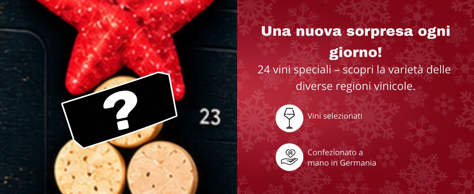 BOXILAND®: Calendario dell'Avvento con vino 2026, 24 bottiglie da 0,25 l, assortimento di vini rossi, bianchi e rosati