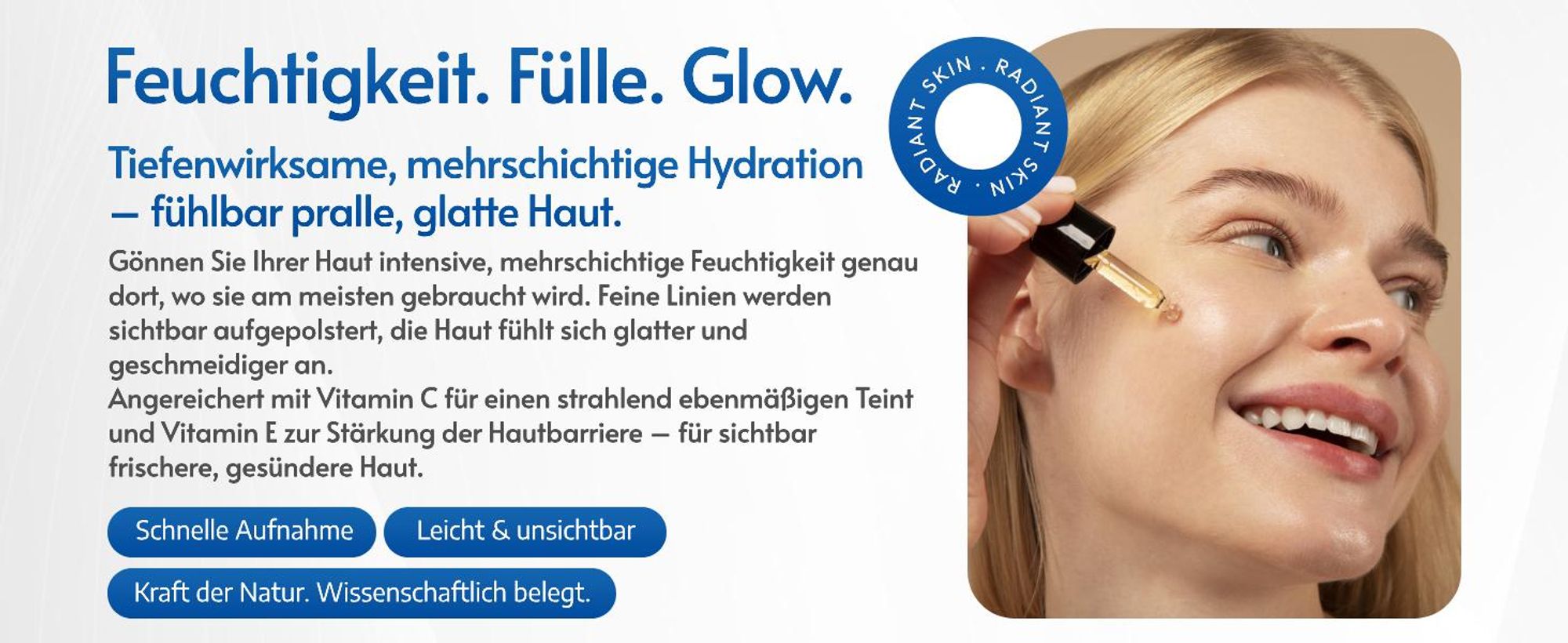 Hyaluron Gesichtsserum mit Vitamin C Hyaluronsäure Anti Aging & Anti Falten 60ml