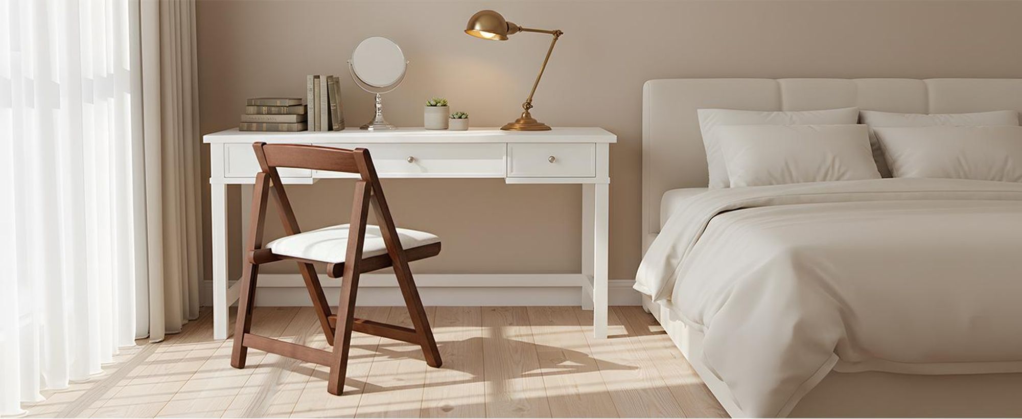 Klappstühle mit Polster Holzgepolsterte Klappstühle Tragbarer und Bereits montierter Klapp-Essstuhl für Gäste Küche Büro Hochzeit und Party
