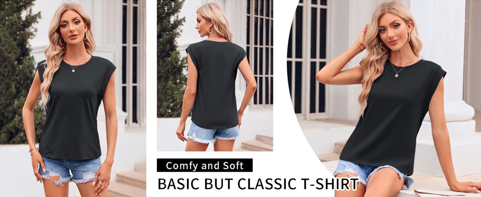 Kurzarm-T-Shirt für Damen für den Sommer,Rundhalsausschnitt,lockere Passform,Größe:XL