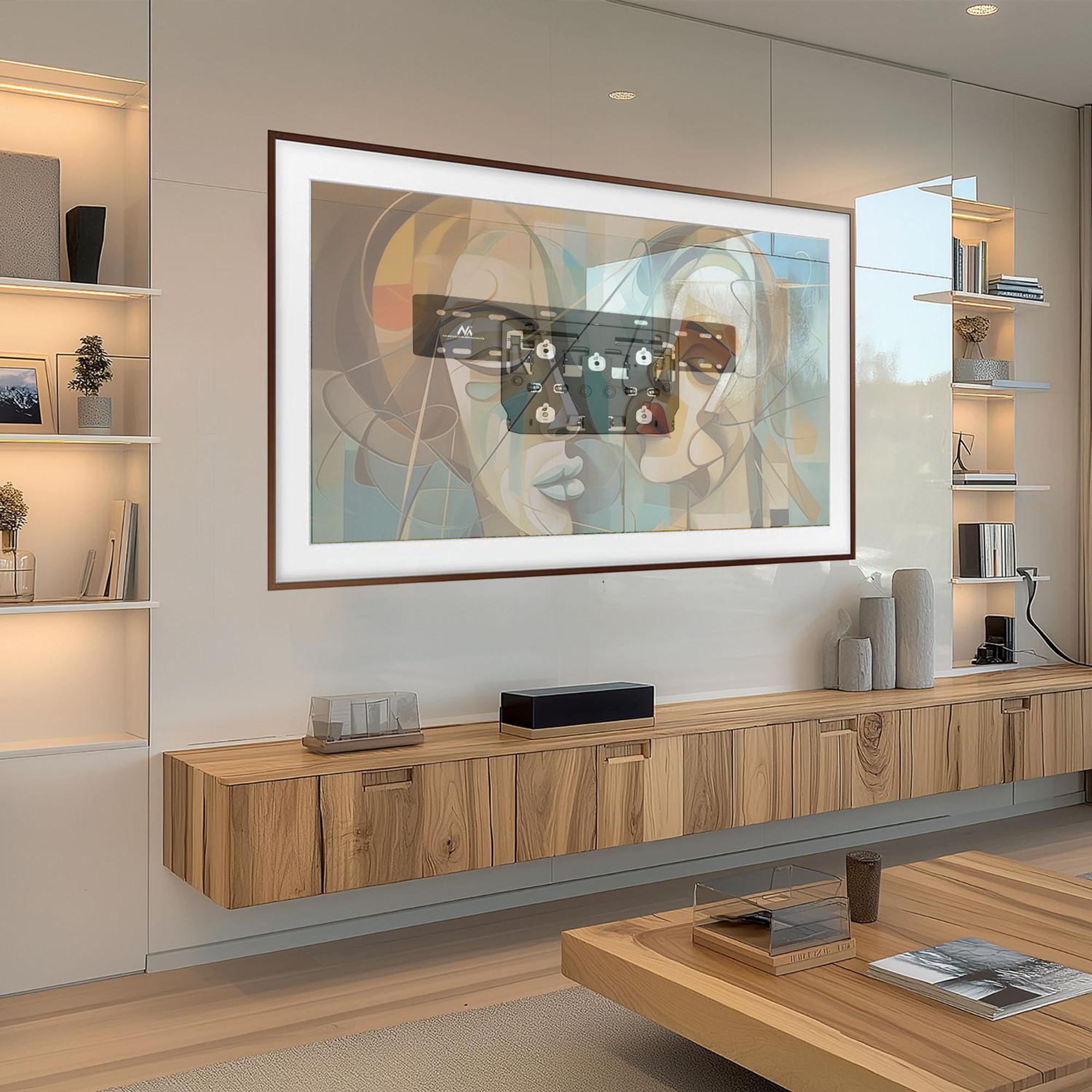 QLED TV Micro-Gap Wandhalterung für Samsung Q7/Q8/Q9/Q7FN/Q9FN 75" bis 50kg Ultra Slim