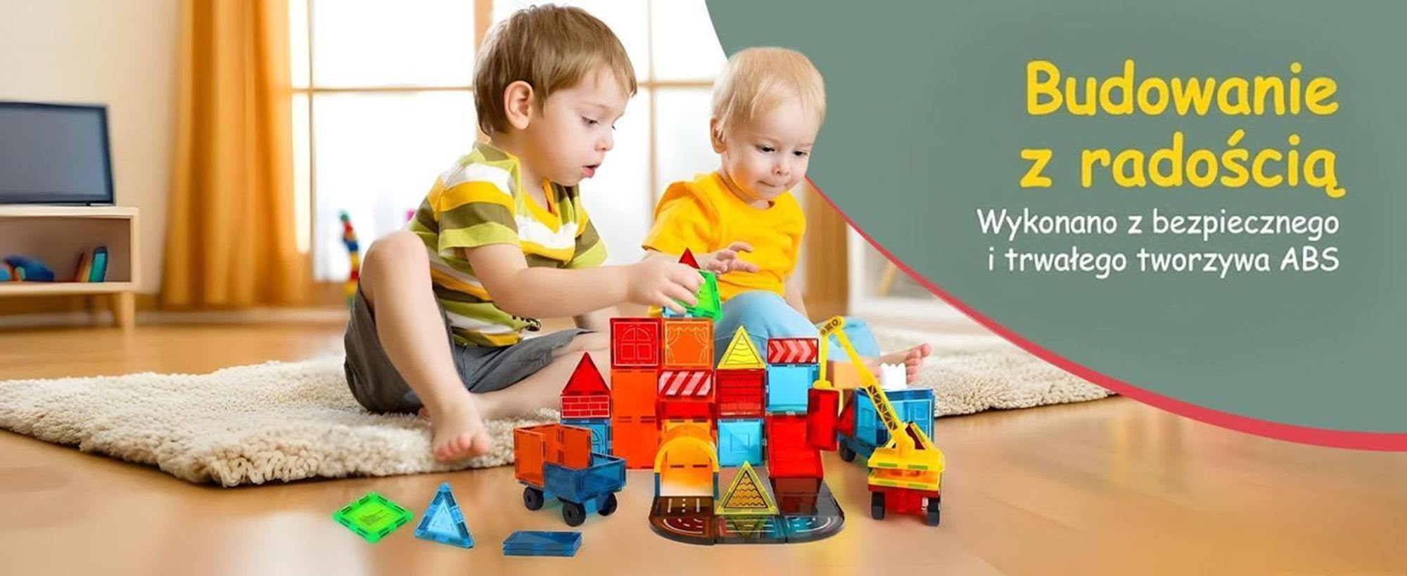 Olvy Magnetyczne klocki konstrukcyjne Zabawka Montessori - Magnetyczne płytki dla dzieci - Magnetyczne klocki konstrukcyjne - Magnetyczna zabawka konstrukcyjna od 3 lat - Mistrz konstrukcji