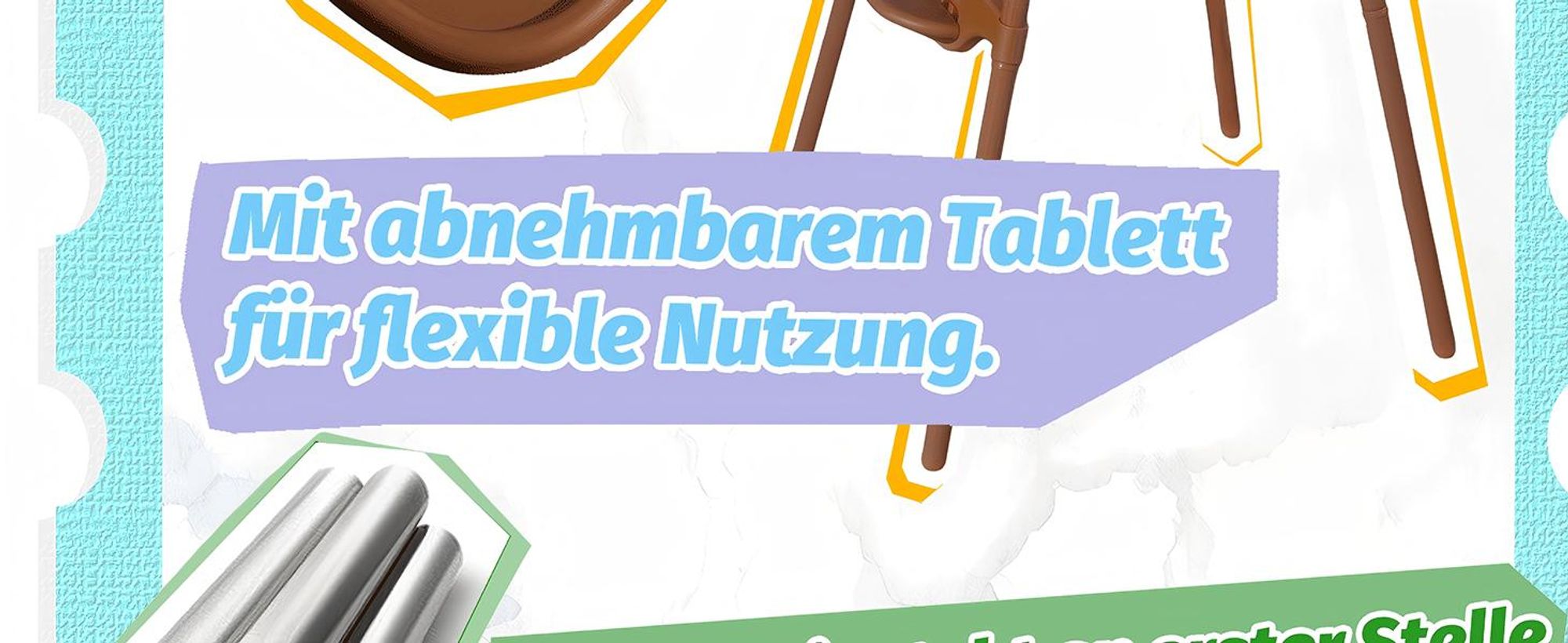 Yalion Hochstuhl 2 in 1 HochstuhlEsszimmerstuhl für Kleinkinder von 6-36 Monaten|Abnehmbares Tablett|5-Punkt-Sicherheitsgurt|max.Belastung 15 kg-Braun