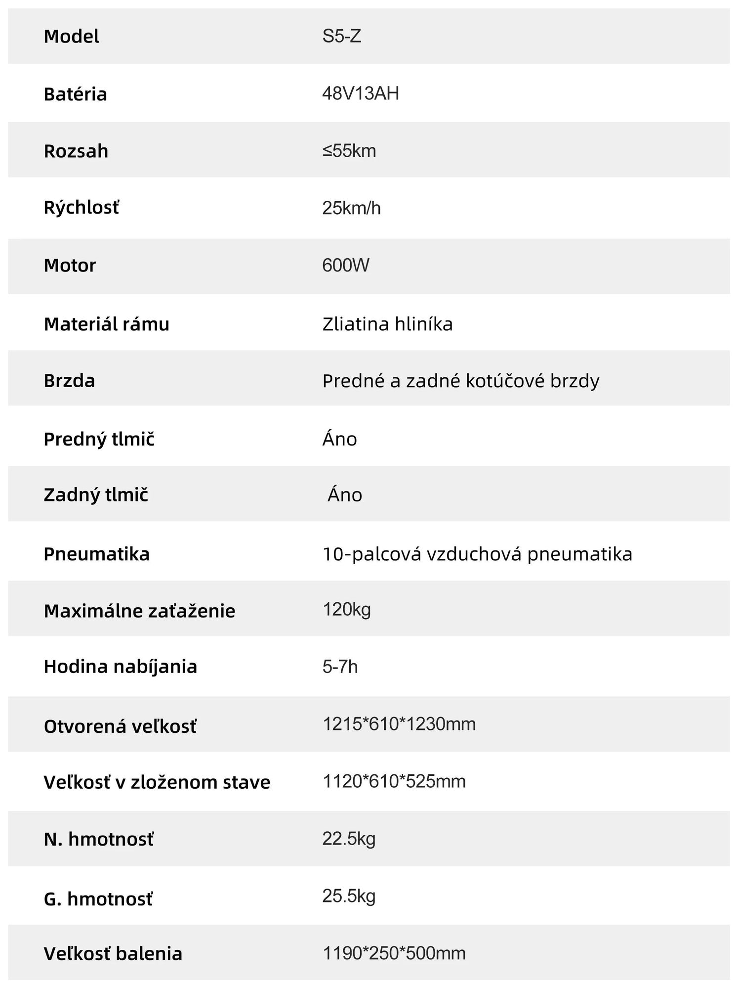JOYOR S5-Z Skladateľný Elektrický kolobežka - 600W Motor 48V13AH Batéria 10-palcové Pneumatiky Kotúčovými Brzdami - Čierna