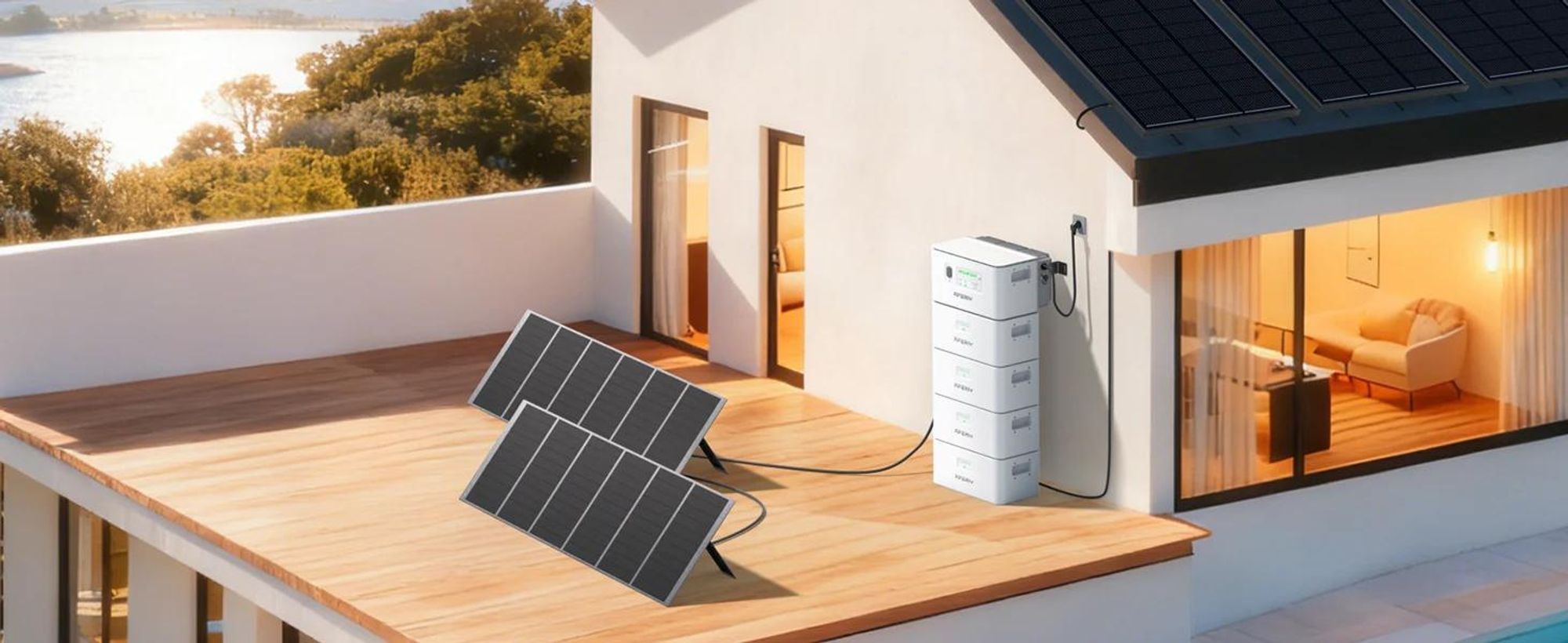 AFERIY PS240 Balkonowa elektrownia magazynująca energię 1,96 kWh – wyjście 1200 W AC, LiFePO4, IP65 do użytku na zewnątrz