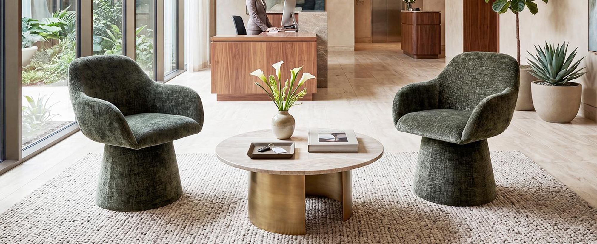 Sedia da pranzo Duhome girevole a 360°, poltrona lounge in ciniglia, sedia girevole moderna, sedia imbottita per soggiorno, camera da letto e ufficio