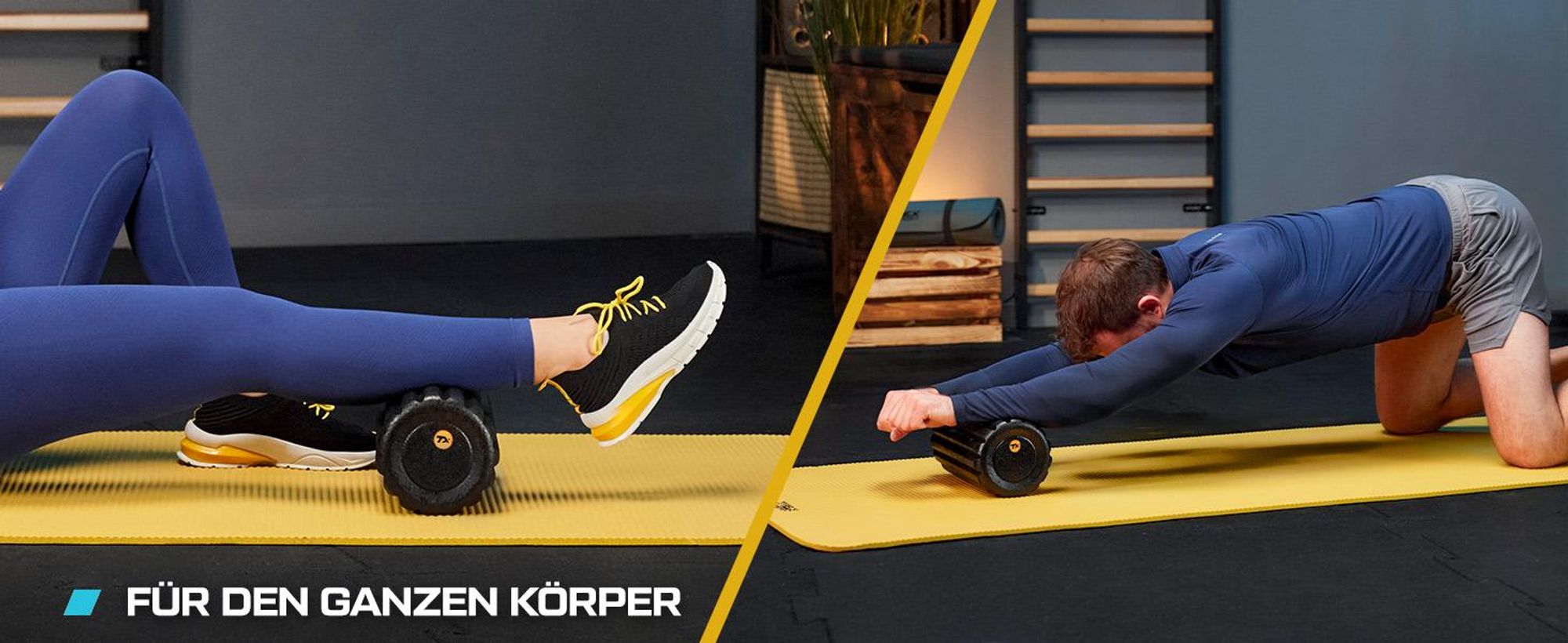 TREX SPORT Faszienrolle mit Noppen TX-030EPR | Massagerolle aus EPP-Schaumstoff, 30cm, leicht |Fitnessrolle für Rücken, Yoga, Ganzkörper-Selbstmassage