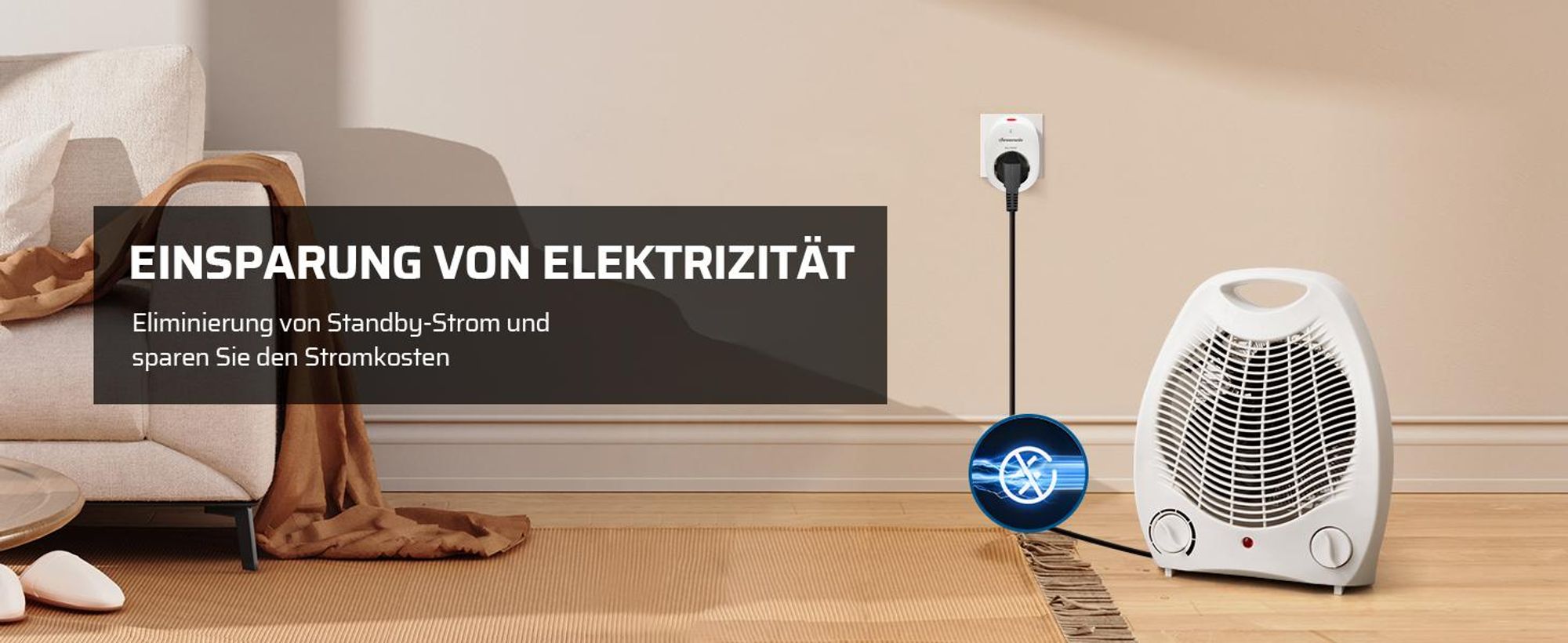 DEWENWILS Funksteckdosen mit Fernbedienung, 3er Set und 2 Sender, 2300W, weiß