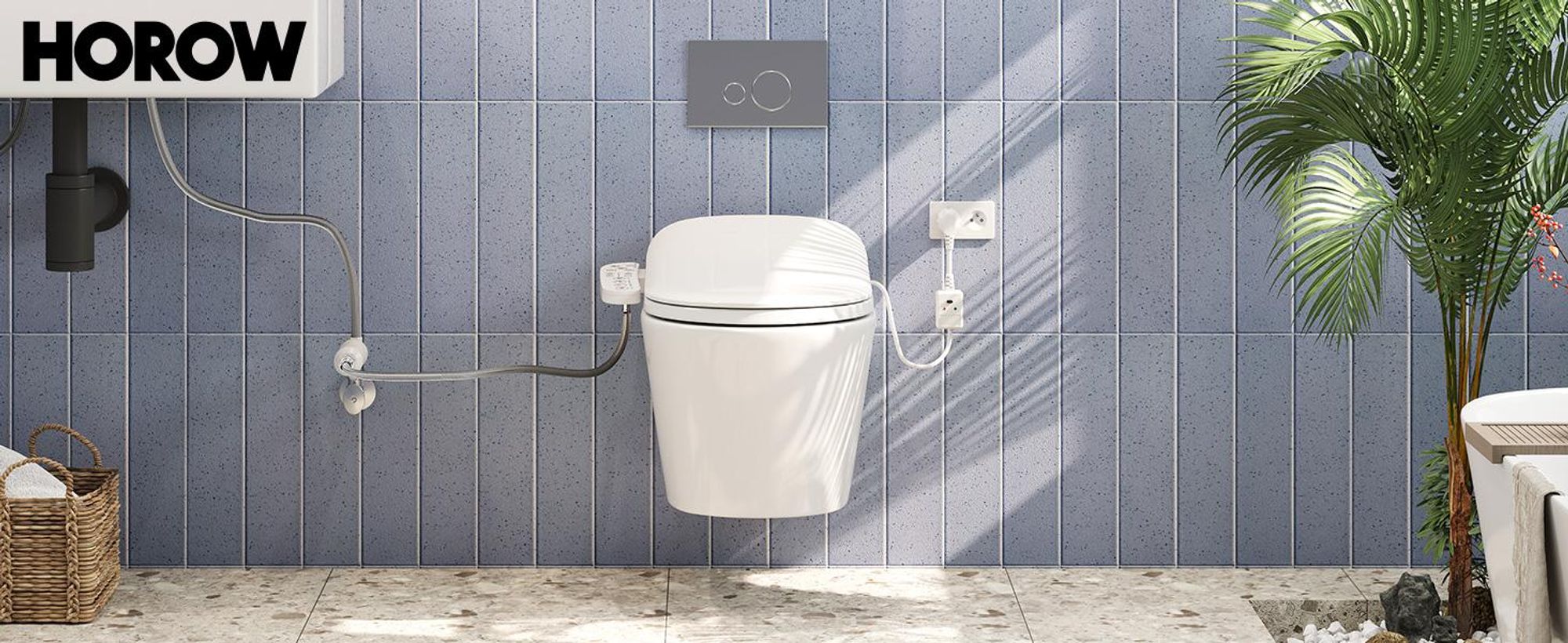 Intelligenter Smart Toilettensitz WC Bidet mit Düse