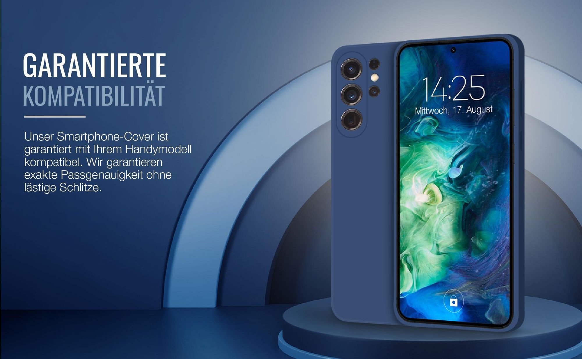 Exakt passgenaues Smartphone Backcover in Blau für Samsung Galaxy S24 Ultra