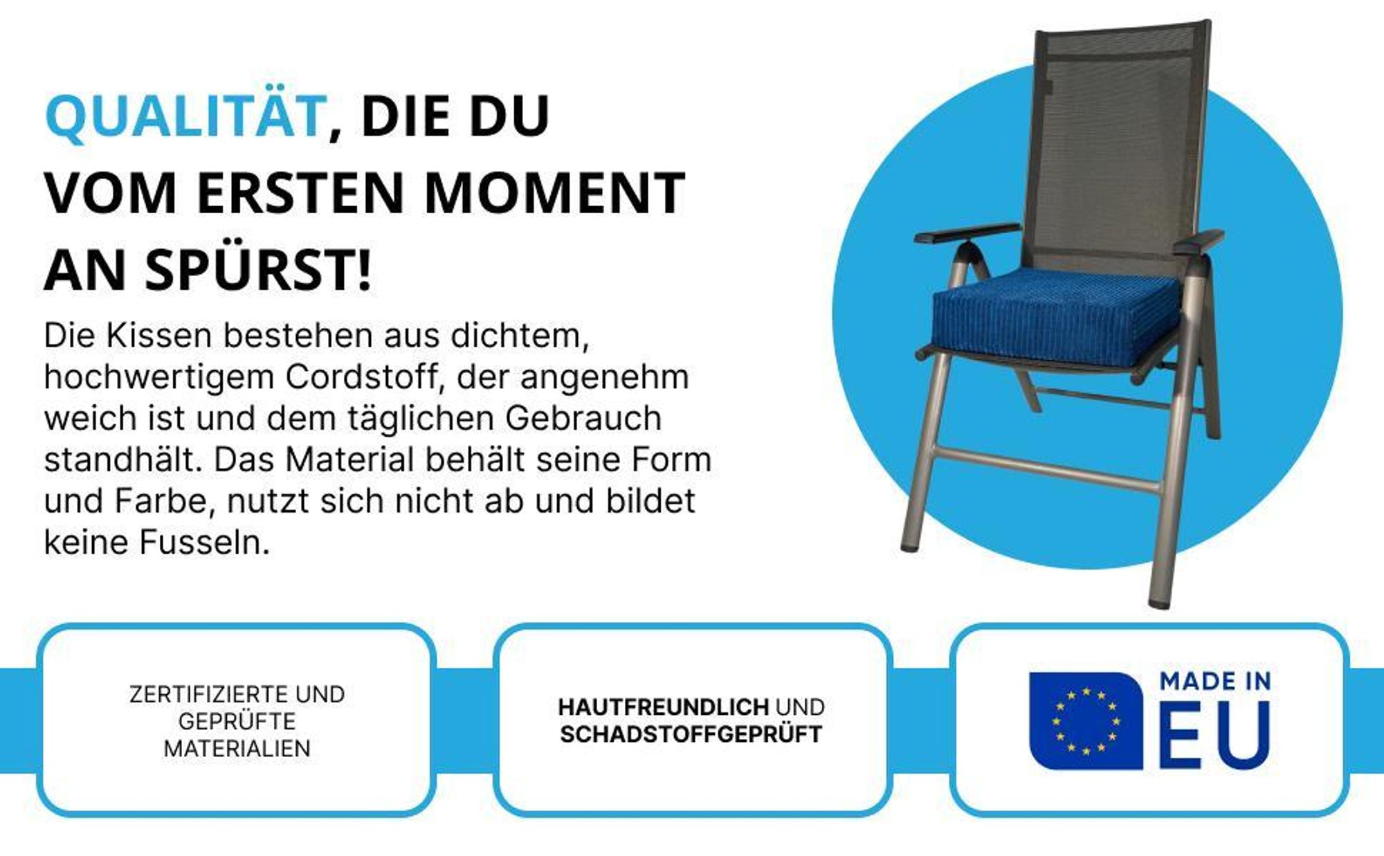 sitzkissen dicke balkon stühle gartenstuhl stuhlpolster hoch sitz polsterung gartenstuhlkissen