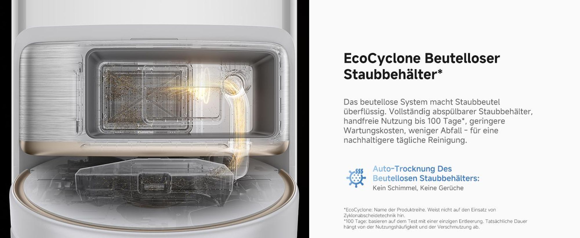 MOVA V70 Ultra Complete Saugroboter, 40000 Pa, MaxiReachX™ Kantenreinigung, 9 cm Hindernisüberwindung, EcoCyclone™ Staubabsaugung, All-in-One Station