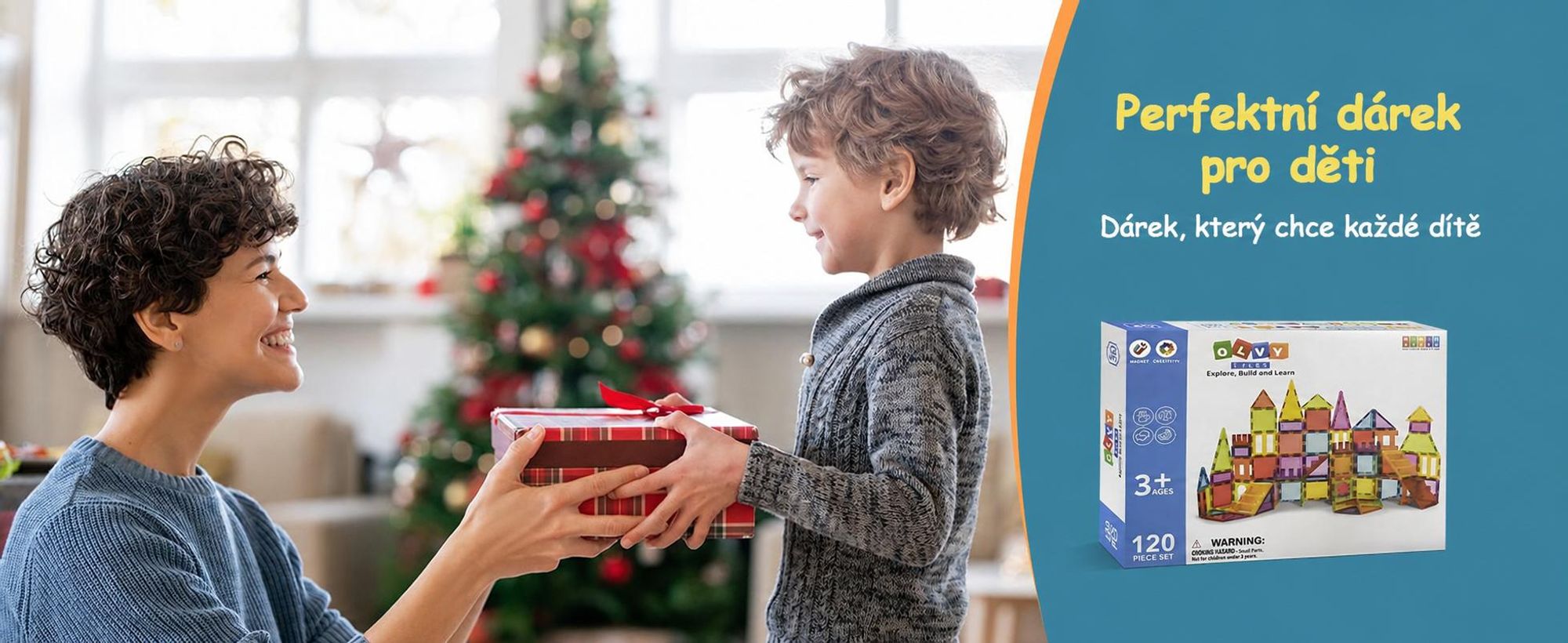 Olvy magnetické stavebnice 74 dílků - Montessori stavebnice od 3 let, magnetické kostky pro děti, kompatibilní s Magna Tiles & Connetix