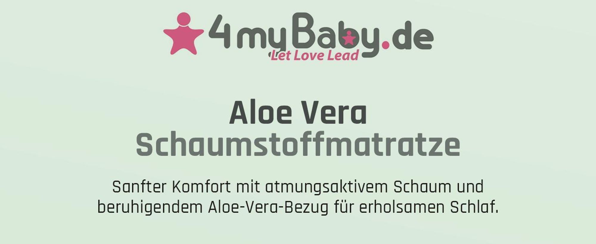 Best For You Schaumstoffmatratze ALOE VERA Kinderbettmatratze 15 Größen von 60x120x10 cm bis 200x200x10 cm mit Reißverschluss Aloe Vera 90x200