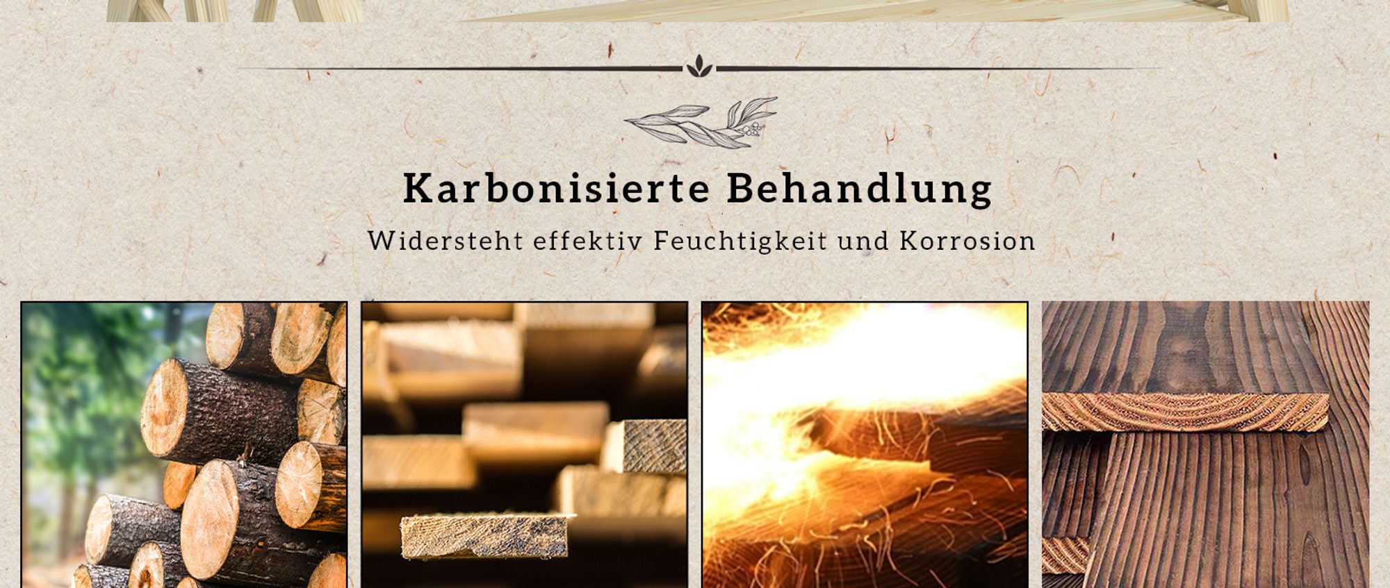 Outsunny Gartenbank 2-Sitzer Sitzbank Holzbank Wagenrad-Design bis 240 kg